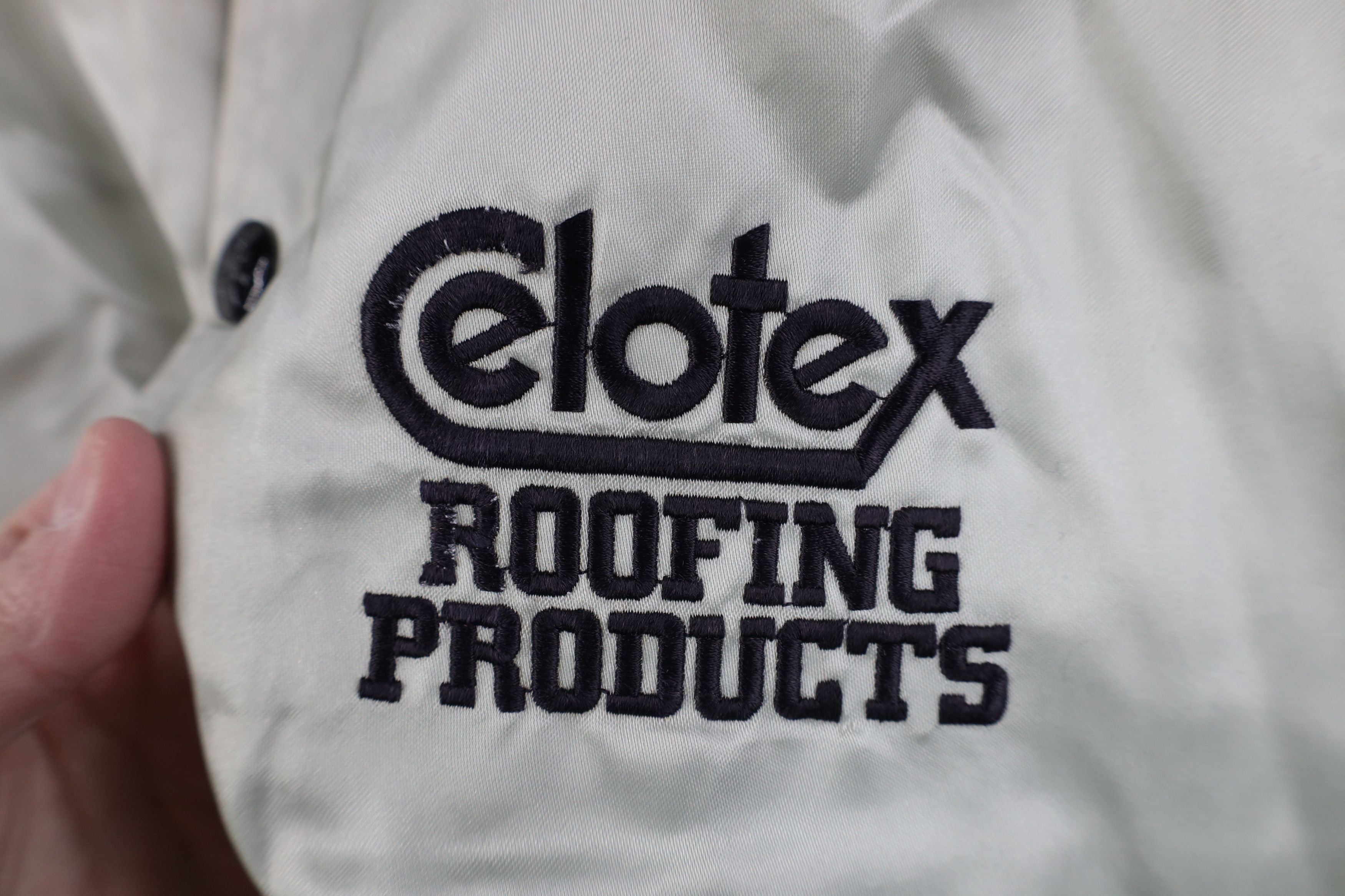 Vintage Vintage 80s Celotex Roofing Satin Bomber Jacket Silver USA Size US M / EU 48-50 / 2 - 4 Thumbnail