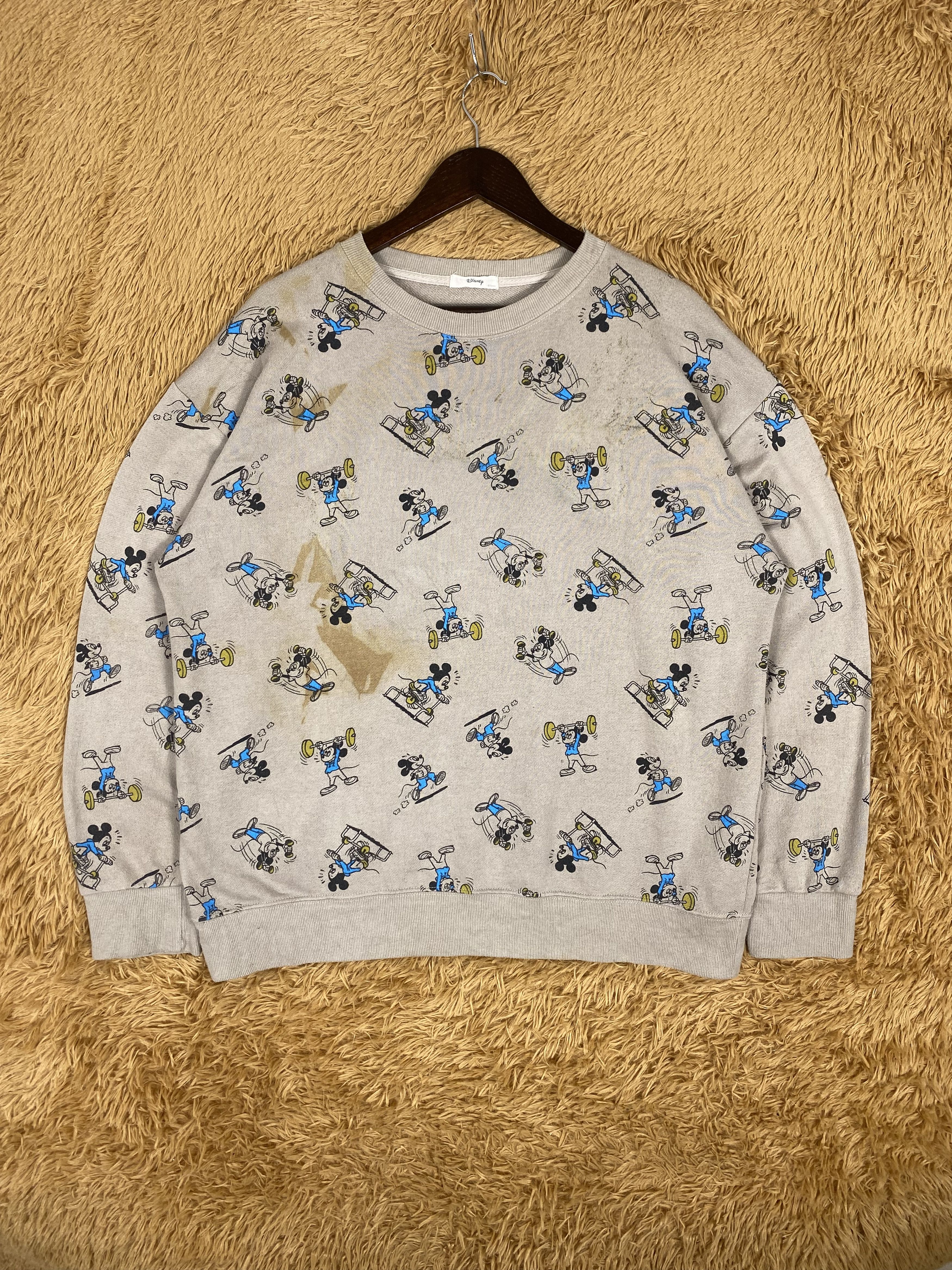 Disney Vintage Disney X Mickey Mouse Full Print Sweatshirts Size US L / EU 52-54 / 3 - 1 Thumbnail