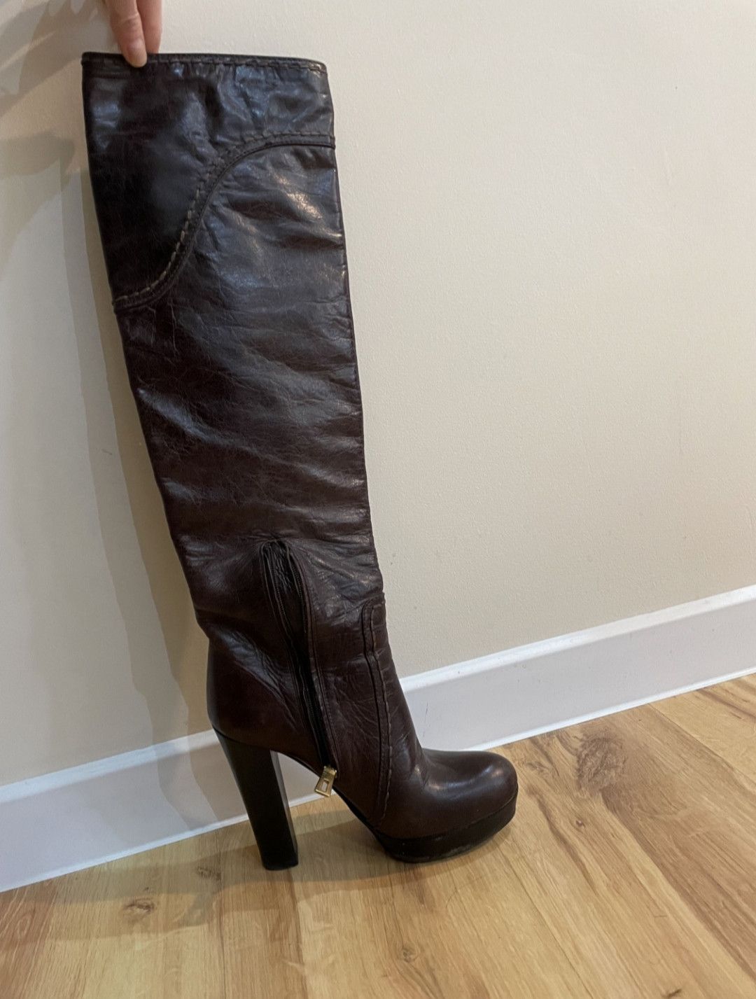 Prada Prada Milano Leather Long Boots Size US 6 / IT 36 - 1 Thumbnail