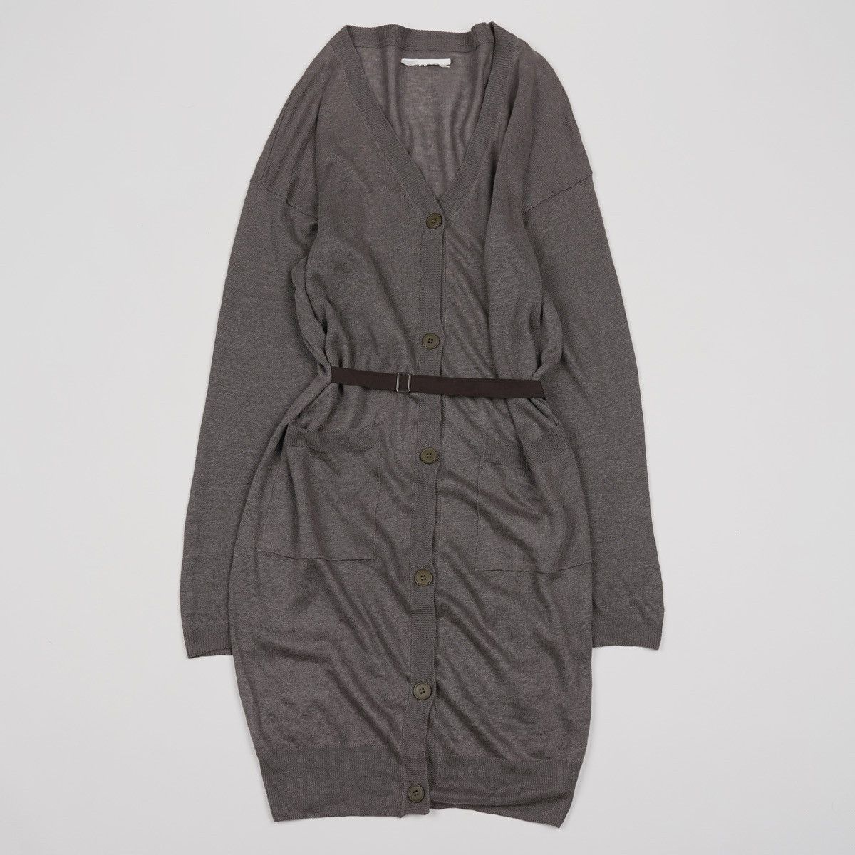Maison Margiela MM6 Maison Margiela Linen Long Cardigan Dress With Belt Size S / US 4 / IT 40 - 13 Thumbnail