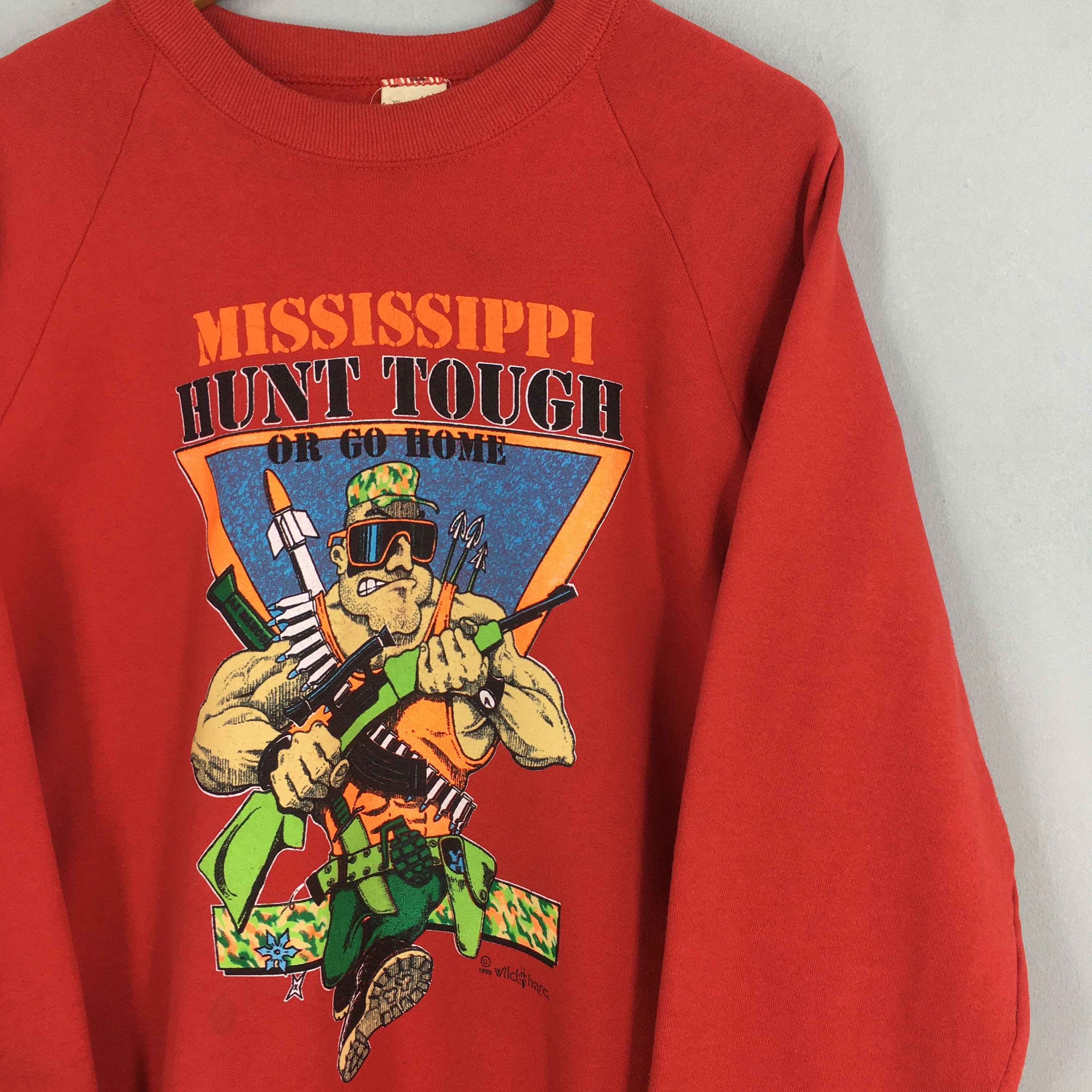 Vintage Vintage 90's Usmc Mississippi Marines Sweatshirt XLarge Size US XL / EU 56 / 4 - 2 Thumbnail