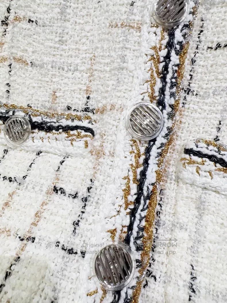 Chanel Chanel White current jacket Size XXS / US 00 / IT 34 - 3 Thumbnail