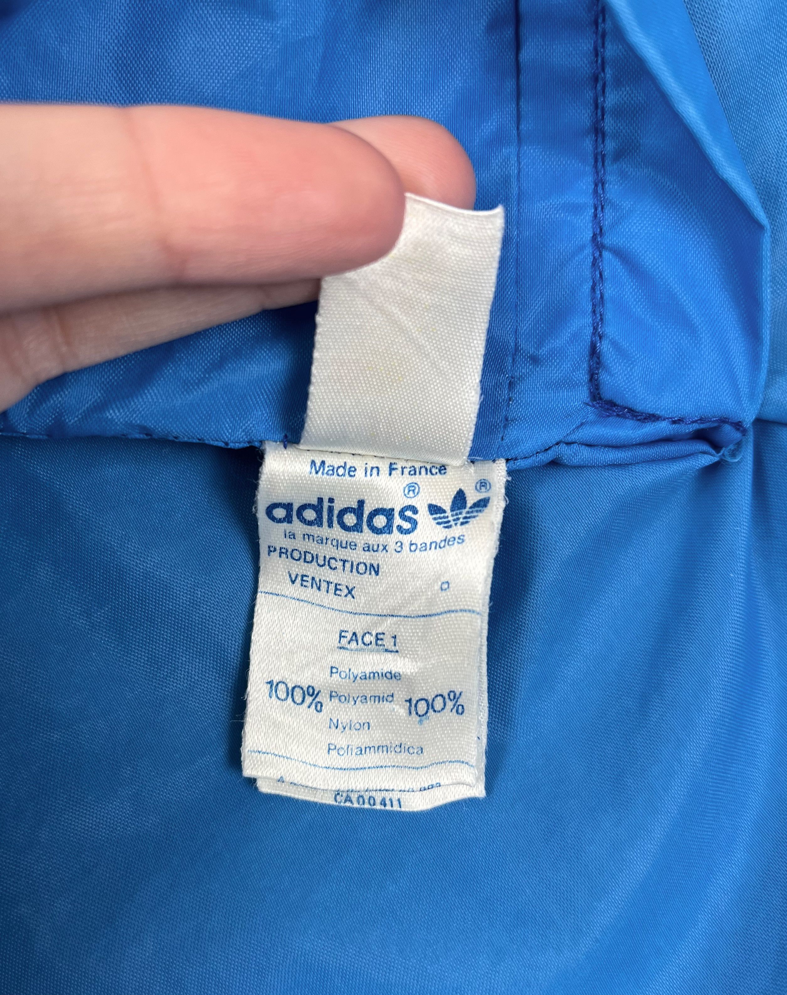 Adidas × Vintage Vintage Adidas Ventex 2 Side Bomber Jacket – Made in France Size US S / EU 44-46 / 1 - 13 Thumbnail