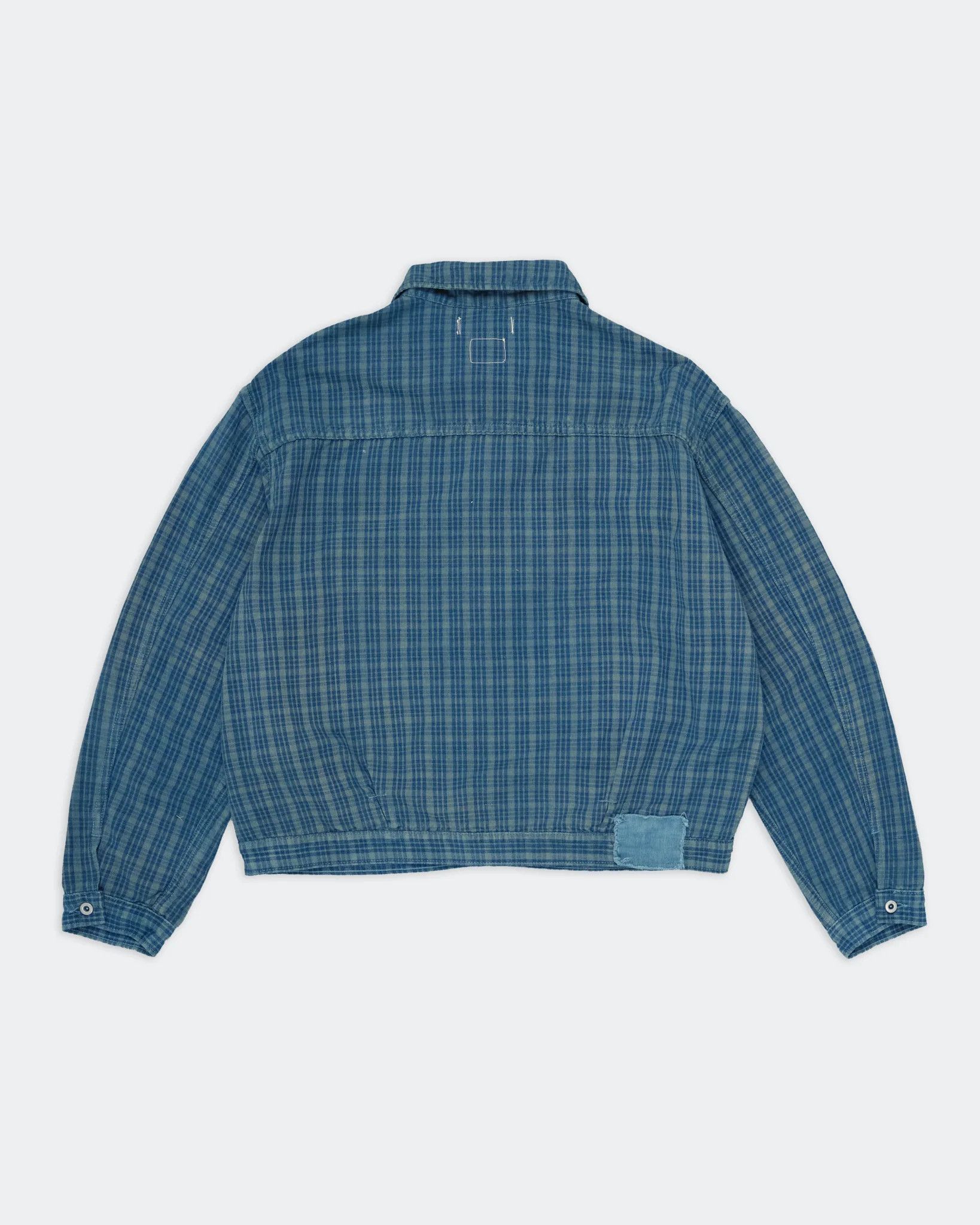 Story Mfg. 💚 Blue In Green x Story Mfg. Sundae Jacket Indigo Mud Check Size US M / EU 48-50 / 2 - 2 Thumbnail