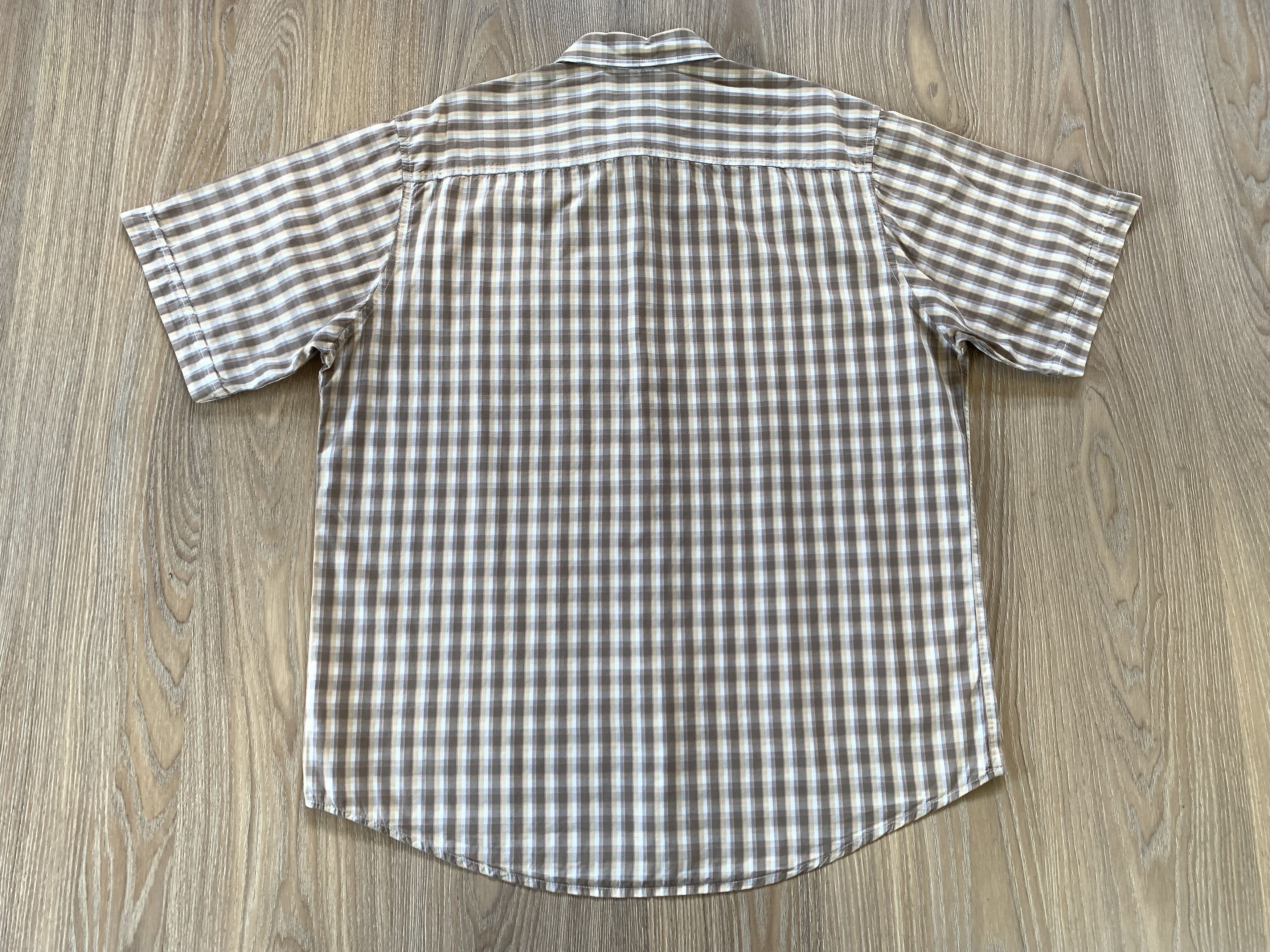 Timberland Vintage Timberland Cotton Plaid Short Sleeve Trek Shirt Size US L / EU 52-54 / 3 - 3 Thumbnail