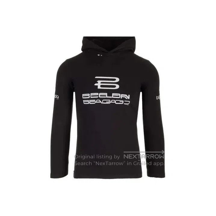 Balenciaga Balenciaga Black Logo Hooded Sweatshirt for Men. Size US L / EU 52-54 / 3 - 1 Thumbnail