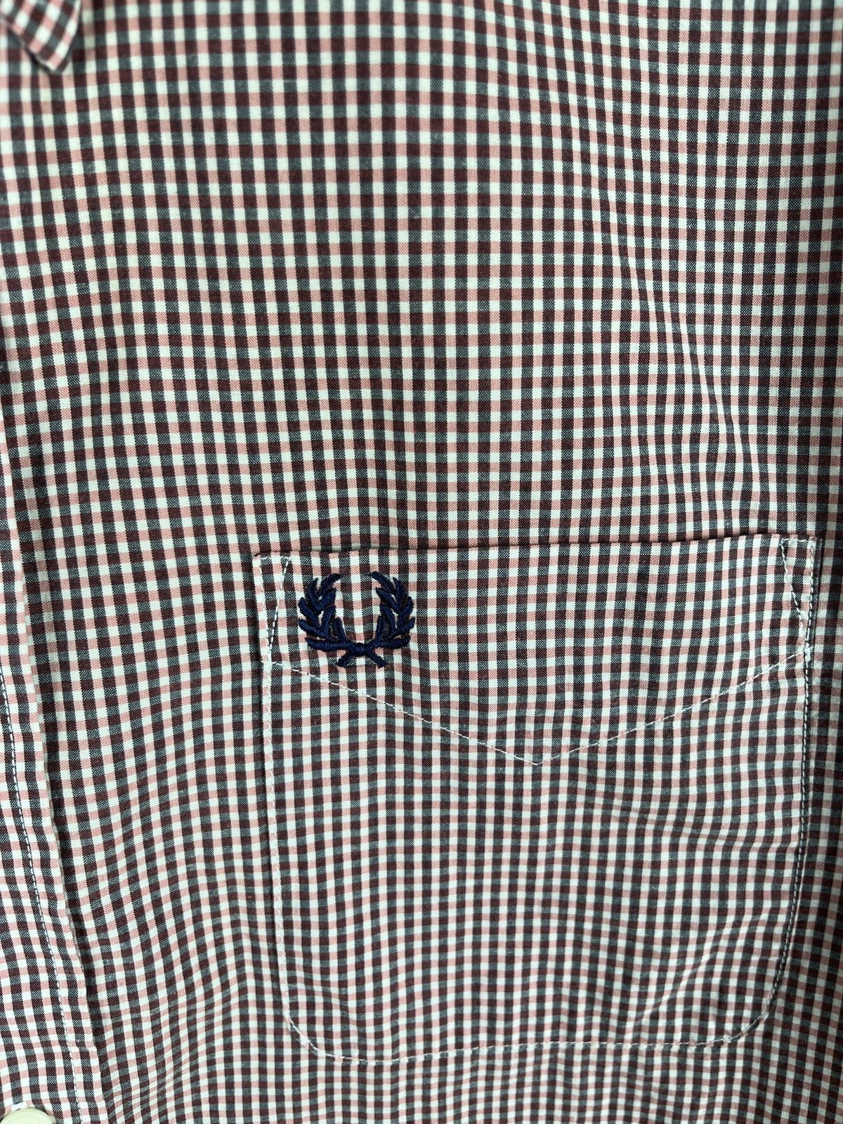 Fred Perry Fred Perry red checkered long sleeve cotton shirt Size US L / EU 52-54 / 3 - 11 Thumbnail