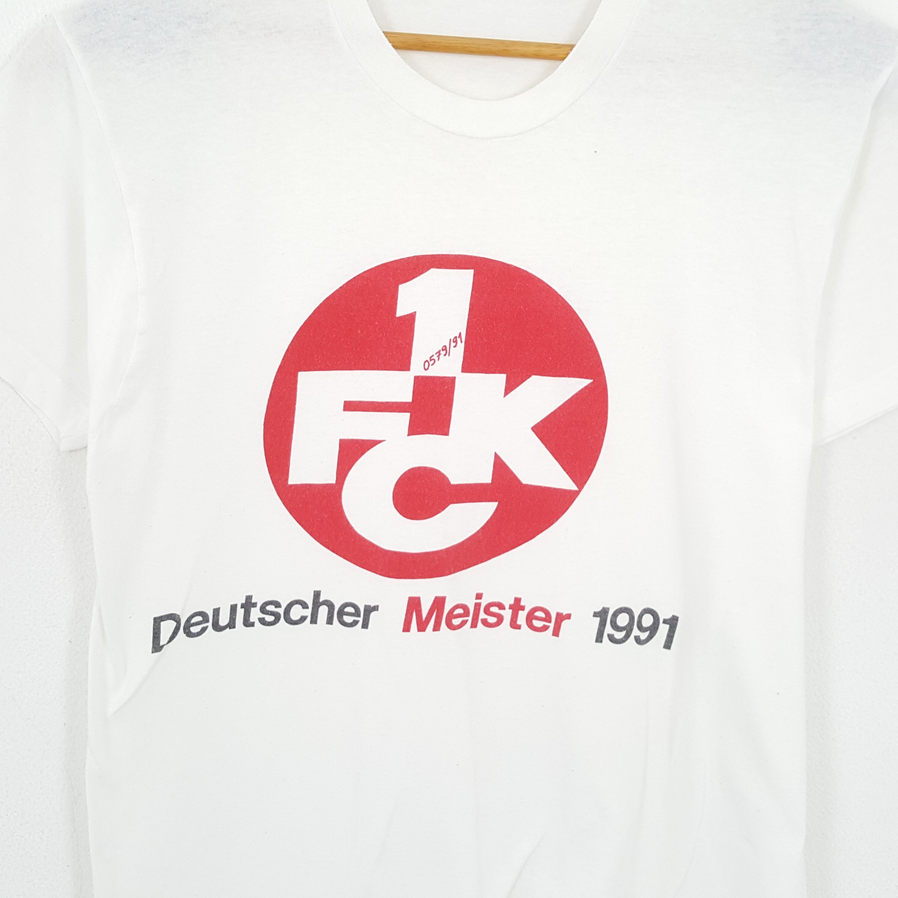 Japanese Brand × Vintage Vintage 90's DEUTSCHER MISTER 1991 American Style T-Shirt Size US L / EU 52-54 / 3 - 2 Thumbnail