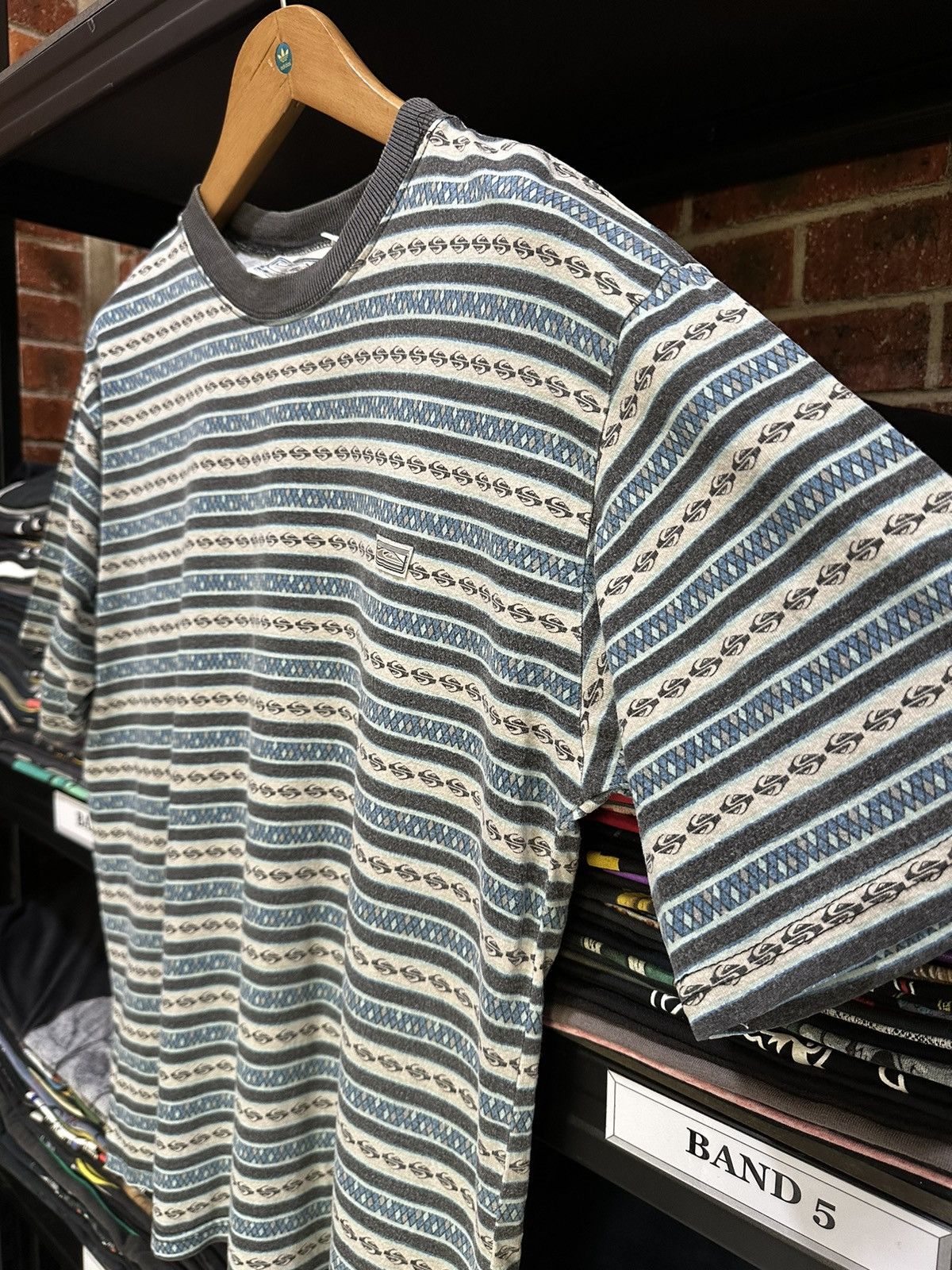 Quiksilver × Vintage Vintage 80s Quiksilver Striped Tee Size US L / EU 52-54 / 3 - 6 Thumbnail