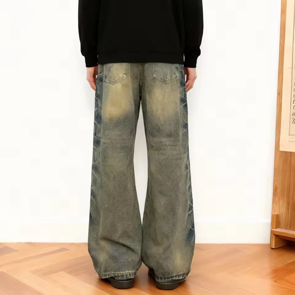 Jean Side Denim Grunge Pant Size US 31 - 2 Thumbnail