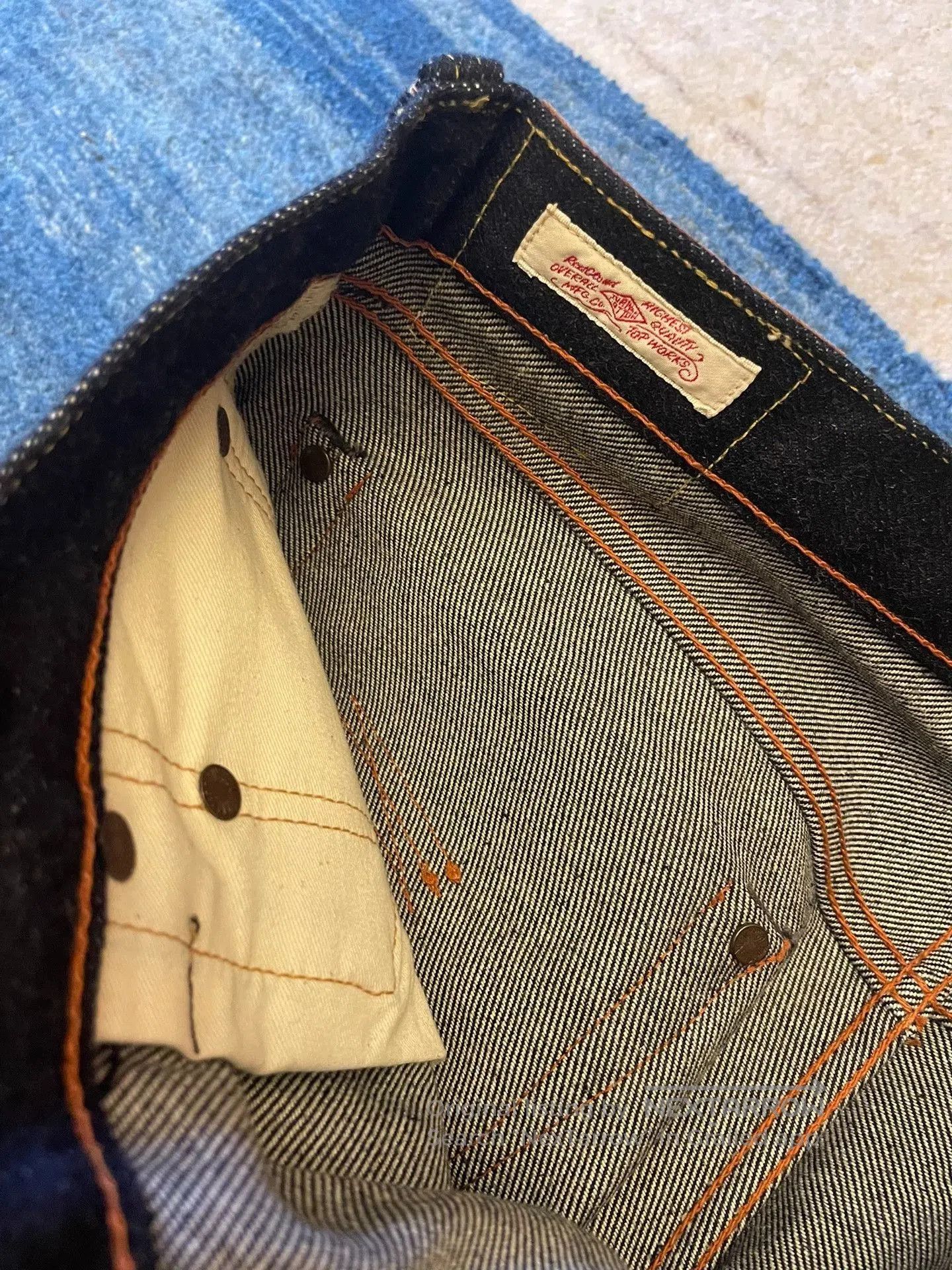 Red Clouds Collective Red Cloud 25oz Selvedge Raw Denim Jeans. Size US 34 / EU 50 - 2 Thumbnail