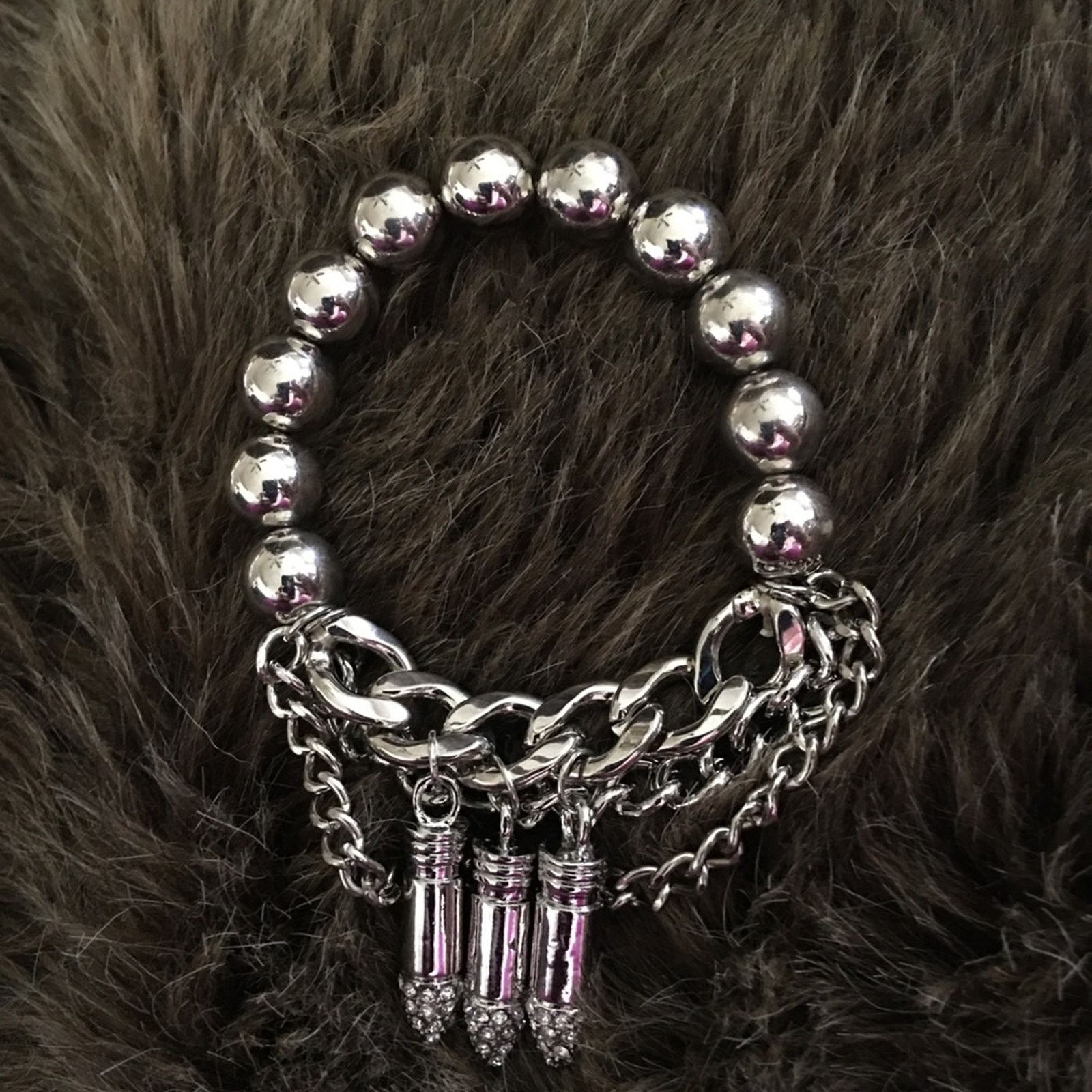 Jewelry Paris Collection silver tone rhinestone bracelet NWT Size ONE SIZE - 4 Thumbnail