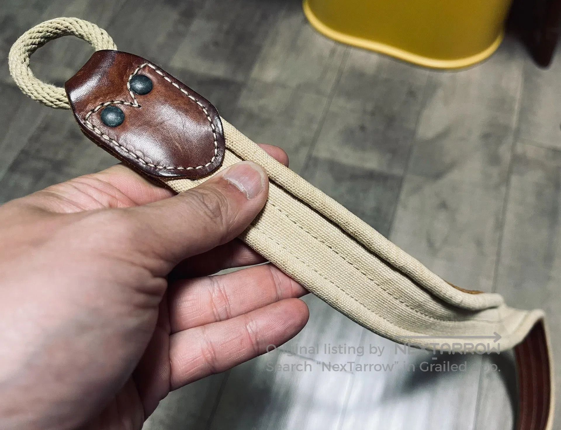 RRL Ralph Lauren RRL Leather Canvas Mix Belt. Size ONE SIZE - 7 Thumbnail