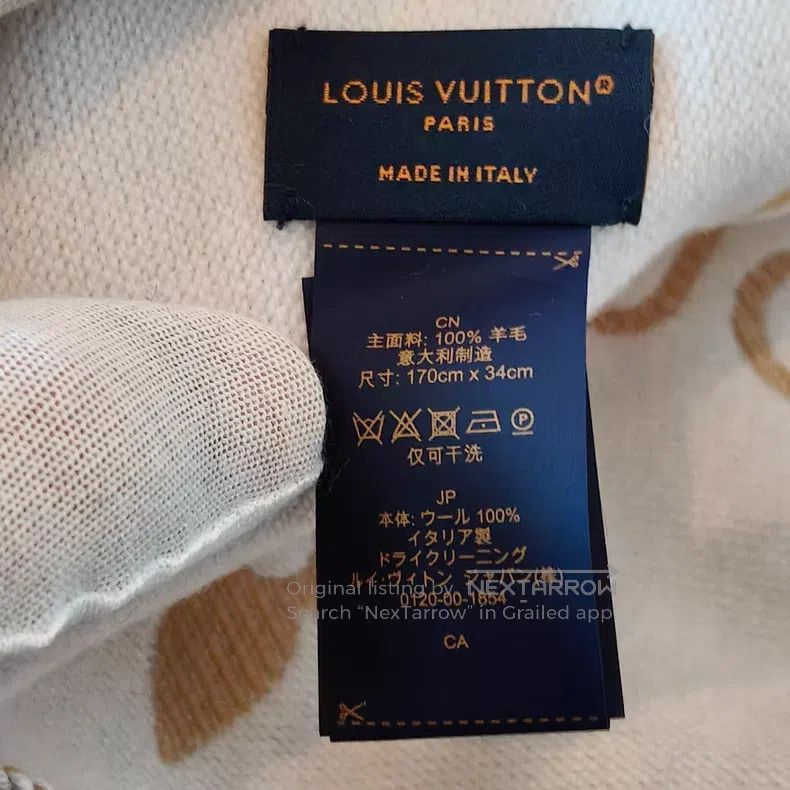 Louis Vuitton Louis Vuitton Creamy classic presbyopic double-faced cashm Size ONE SIZE - 2 Thumbnail
