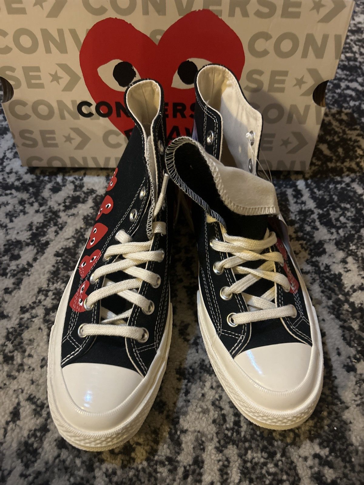 Comme des Garcons PLAY COMME des GARÇONS PLAY Converse Chuck 70 Heart Sneakers Size US 9 / IT 39 - 8 Thumbnail