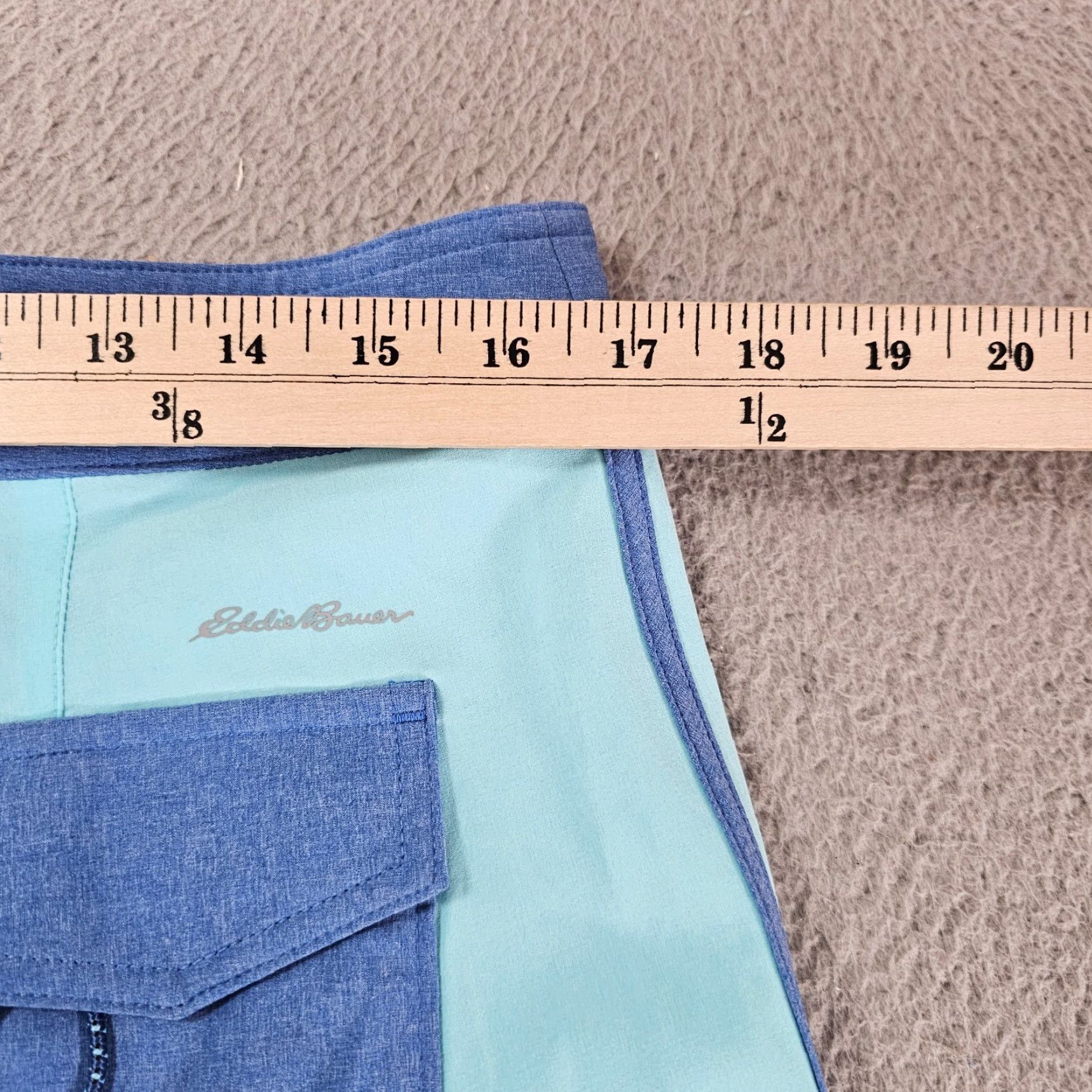 Eddie Bauer Eddie Bauer Mens Swim Trunks 32 Teal Blue Board Shorts Quick Dry Pockets Drawstring Breathable Surf (Bathing Suit) Size US 32 / EU 48 - 4 Thumbnail
