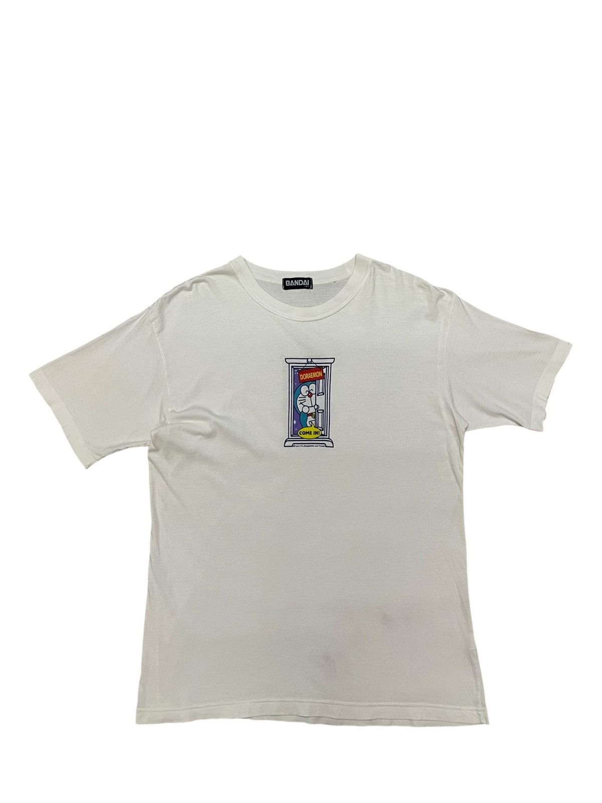 Vintage Vintage 90s Bandai Doraemon Mirror Print Tee Size US M / EU 48-50 / 2 - 1 Thumbnail