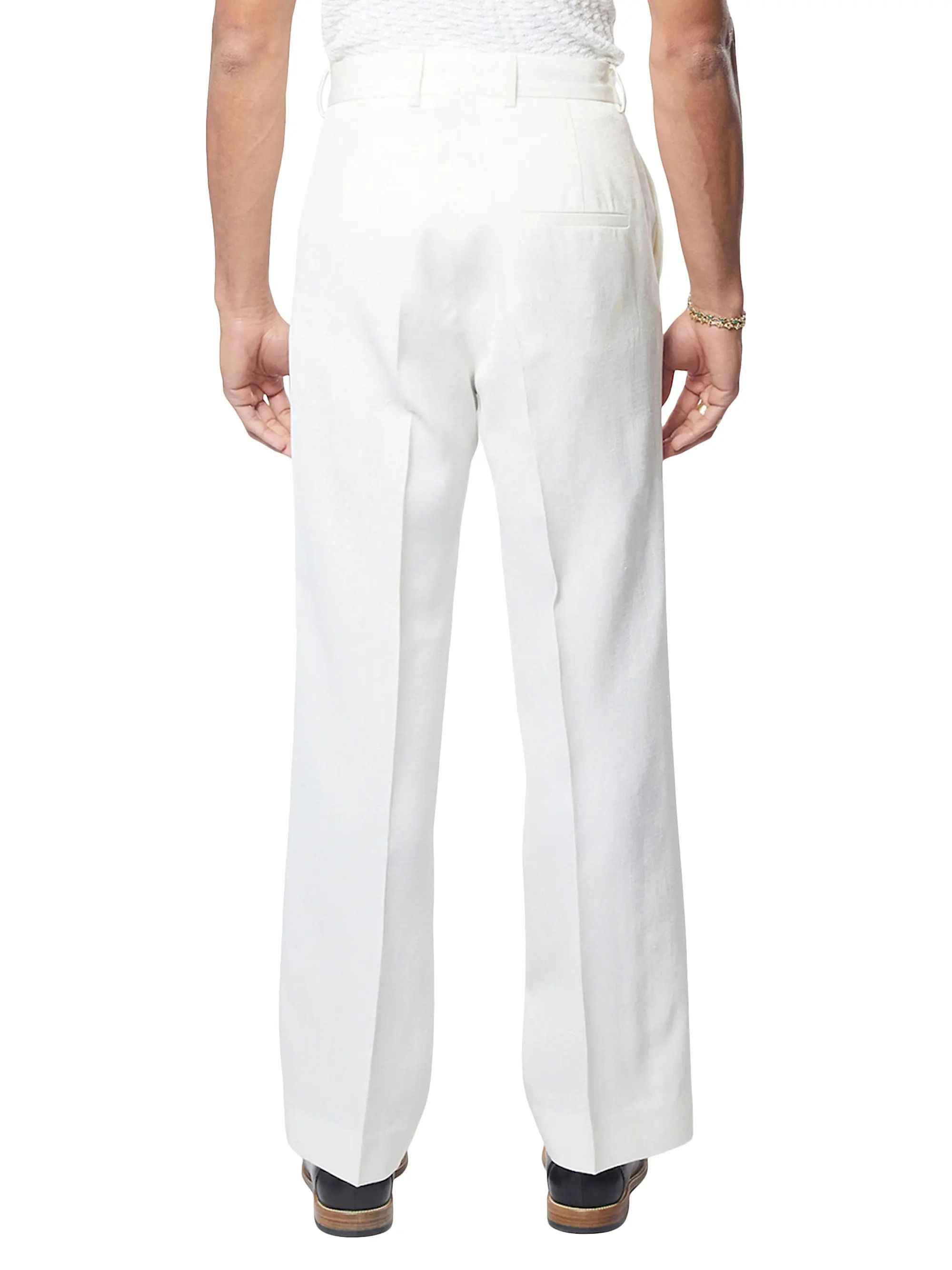 Casablanca os11x0725 Wide-Leg Pants in White Size US 36 / EU 52 - 3 Thumbnail