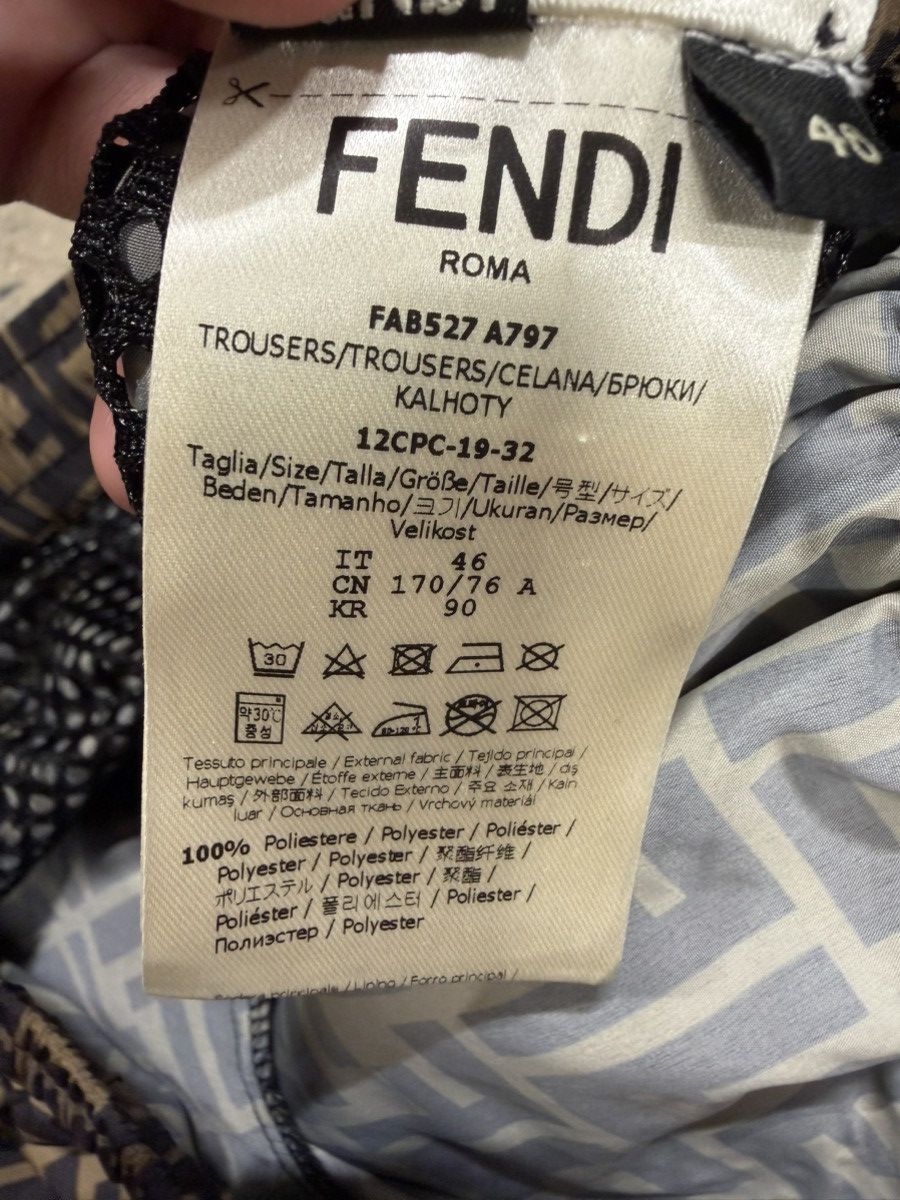 Fendi Fendi FF monogram Printed Nylon Track Pants NEW 1300$ Size US 30 / EU 46 - 5 Thumbnail