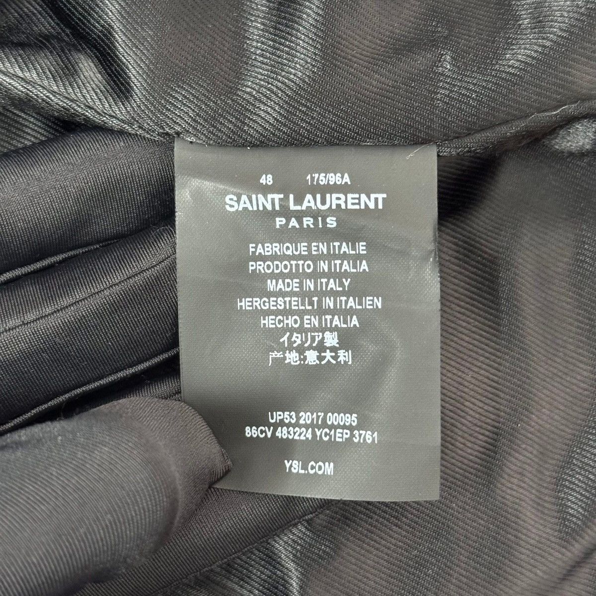 Saint Laurent Paris Saint Laurent multi patch leather biker jacket Size US M / EU 48-50 / 2 - 3 Thumbnail
