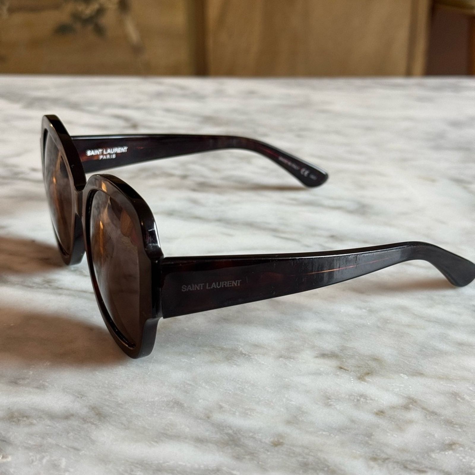 Saint Laurent Paris Saint Laurent Women’s Round Oversized Sunglasses Size ONE SIZE - 2 Thumbnail