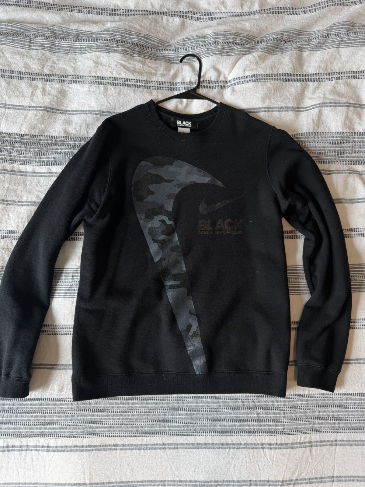 Comme des Garcons × Nike Comme des Garcons BLACK NIKE crewneck Size US L / EU 52-54 / 3 - 1 Thumbnail