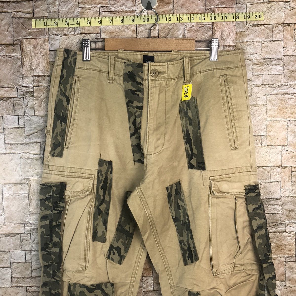 Vintage Gap rework Custom utility patchwork Cargo Pants #A363 Size US 32 / EU 48 - 5 Thumbnail
