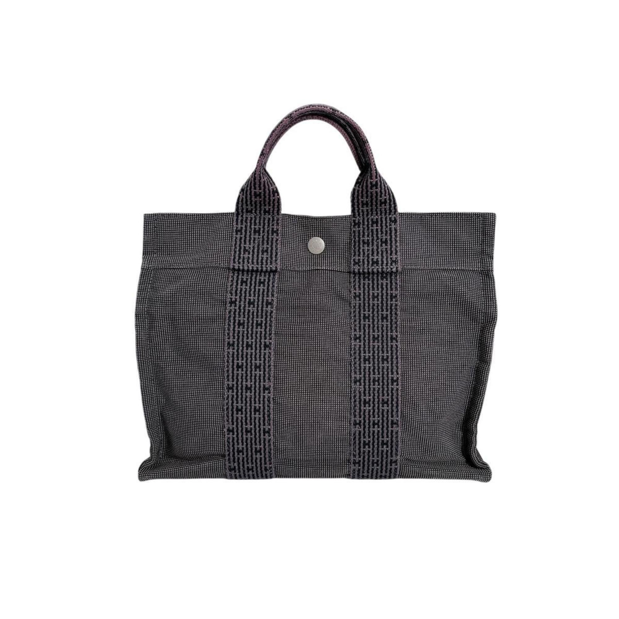 Hermes Hermes Hermès Air Line PM Tote Bag, Business Canvas, Gray Size ONE SIZE - 1 Thumbnail