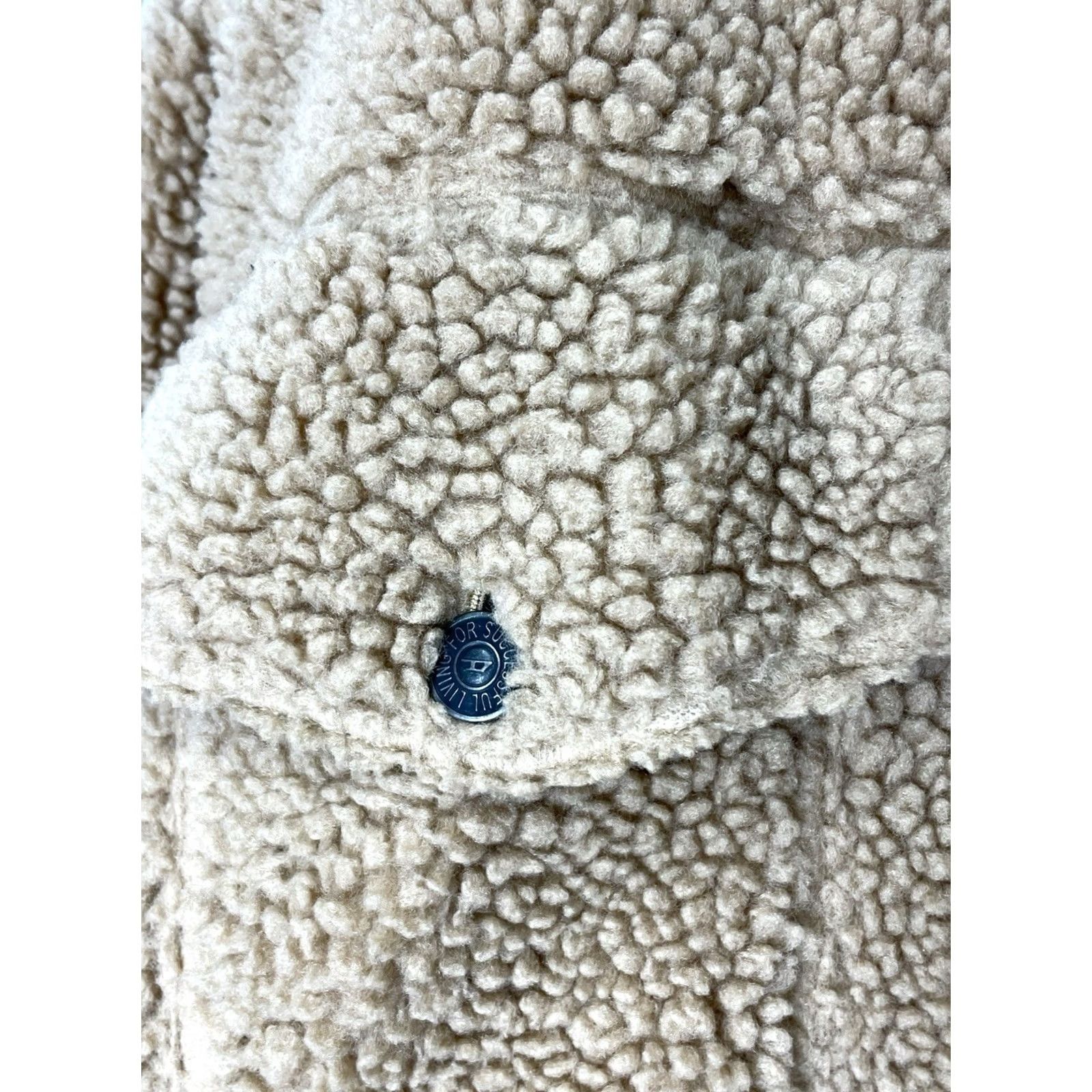 Diesel Diesel Jacket Sherpa Oversized Women L Beige Size L / US 10 / IT 46 - 7 Thumbnail
