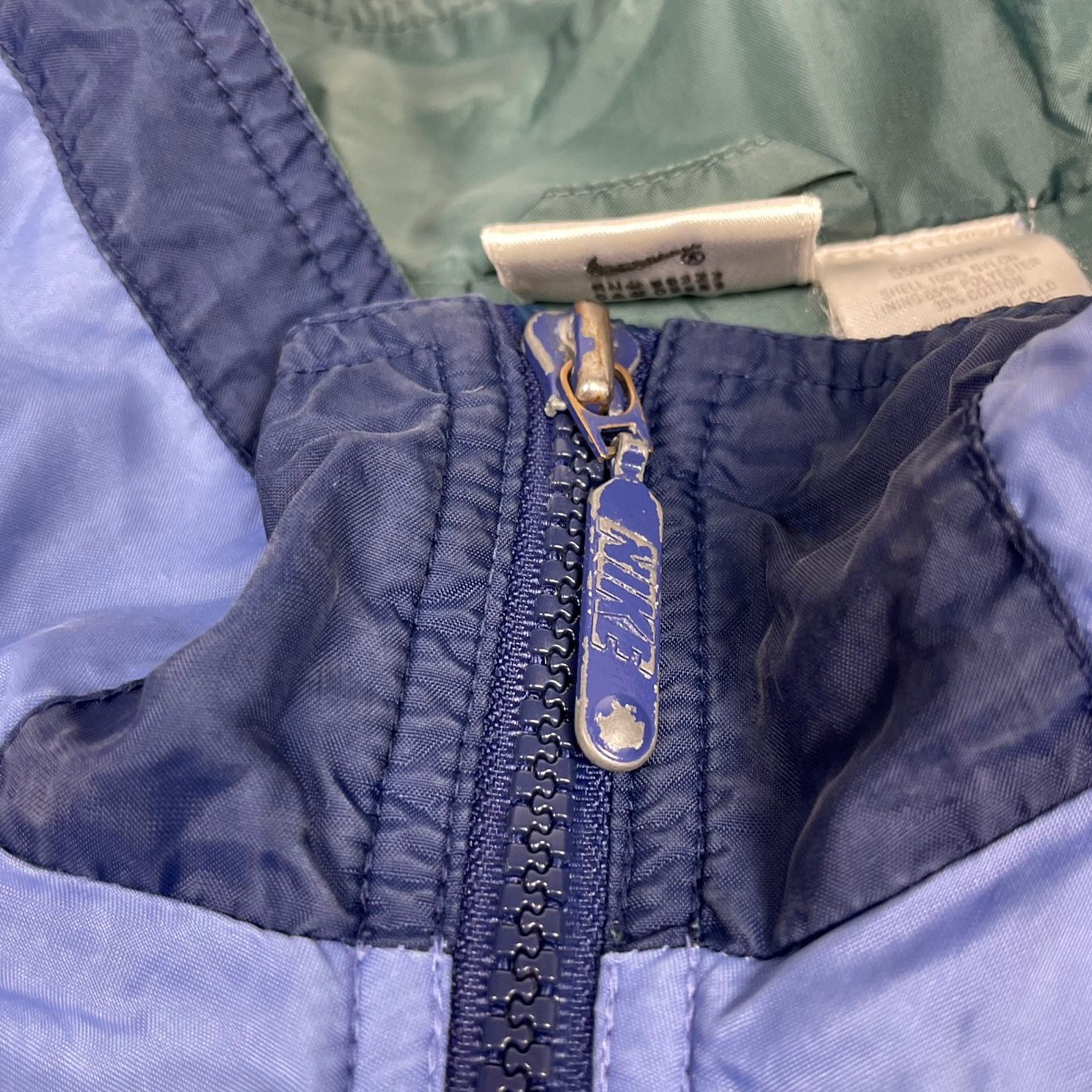 Nike × Vintage Vintage Nike 90s Windbreaker Jacket Size M Navy/purple Size US M / EU 48-50 / 2 - 7 Thumbnail