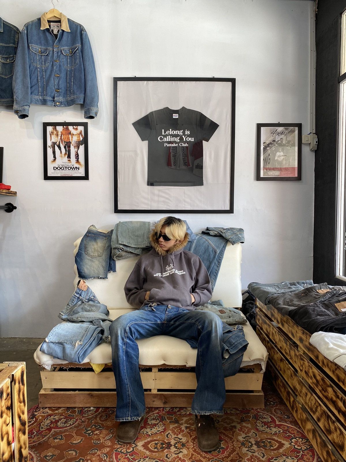 If Six Was Nine × Japanese Brand × Le Grande Bleu (L.G.B.) fur hoodie japanese brand desio poem Size US M / EU 48-50 / 2 - 18 Thumbnail