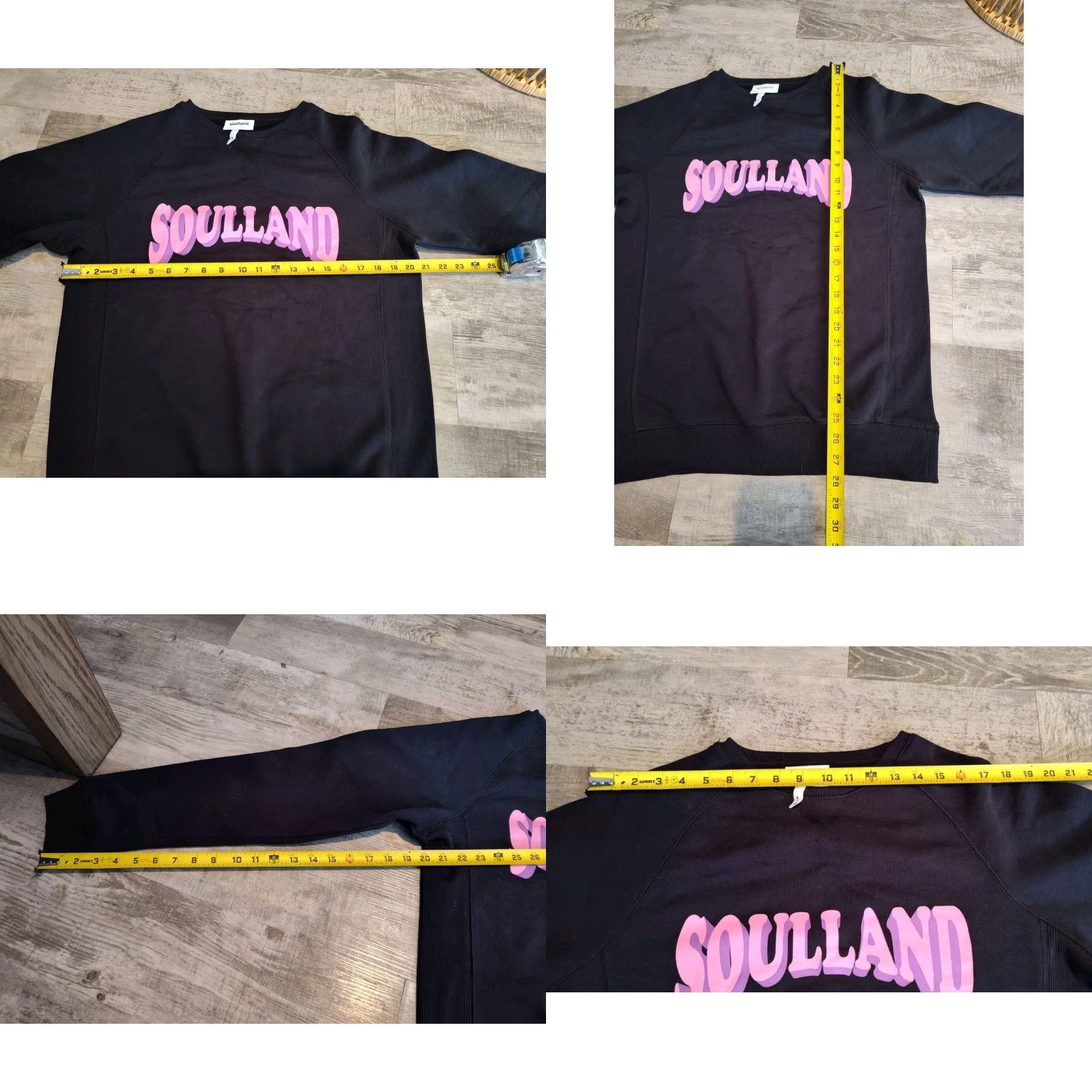 Soulland Soulland Hockney Crewneck Sweatshirt Black Mens Size M EUC Heavyweight Size US M / EU 48-50 / 2 - 8 Thumbnail