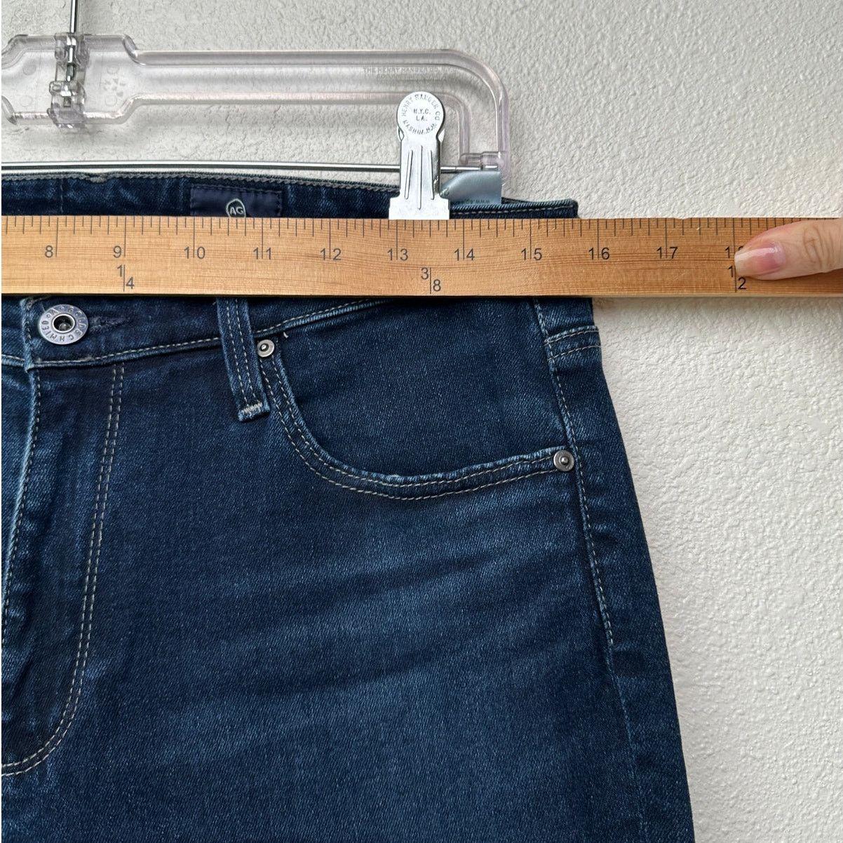 AG Adriano Goldschmied AG Prima Ankle Cigarette Dark Wash Women’s US 29 Jeans Size 29" - 10 Thumbnail