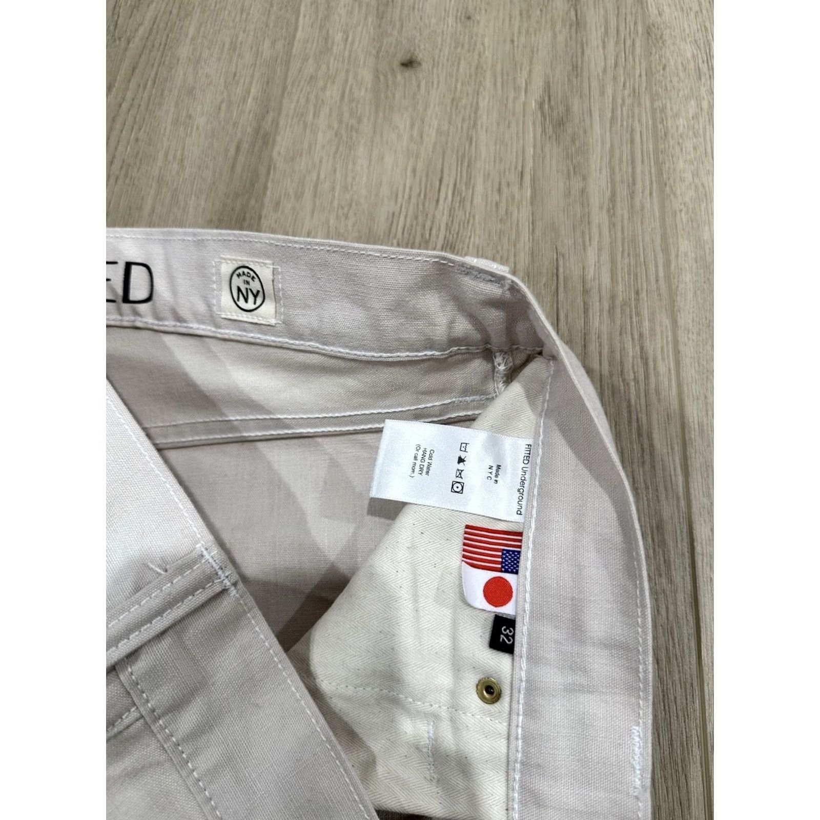 Vintage FITTED Underground Jeans Ivory 32x30 Denim Straight Mens Regular Made In NY Japanese Selvedge Size US 32 / EU 48 - 7 Thumbnail