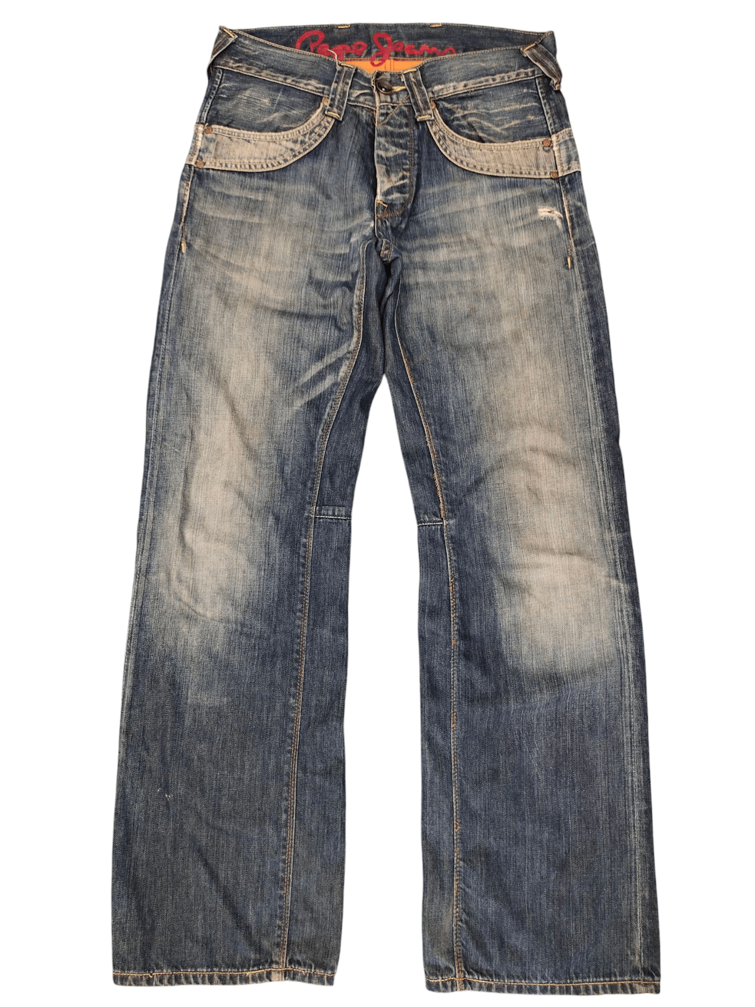 Pepe Jeans Loose Jeans Pepe Jeans Clawmark Distress Faded Wide Leg Size US 31 - 1 Thumbnail