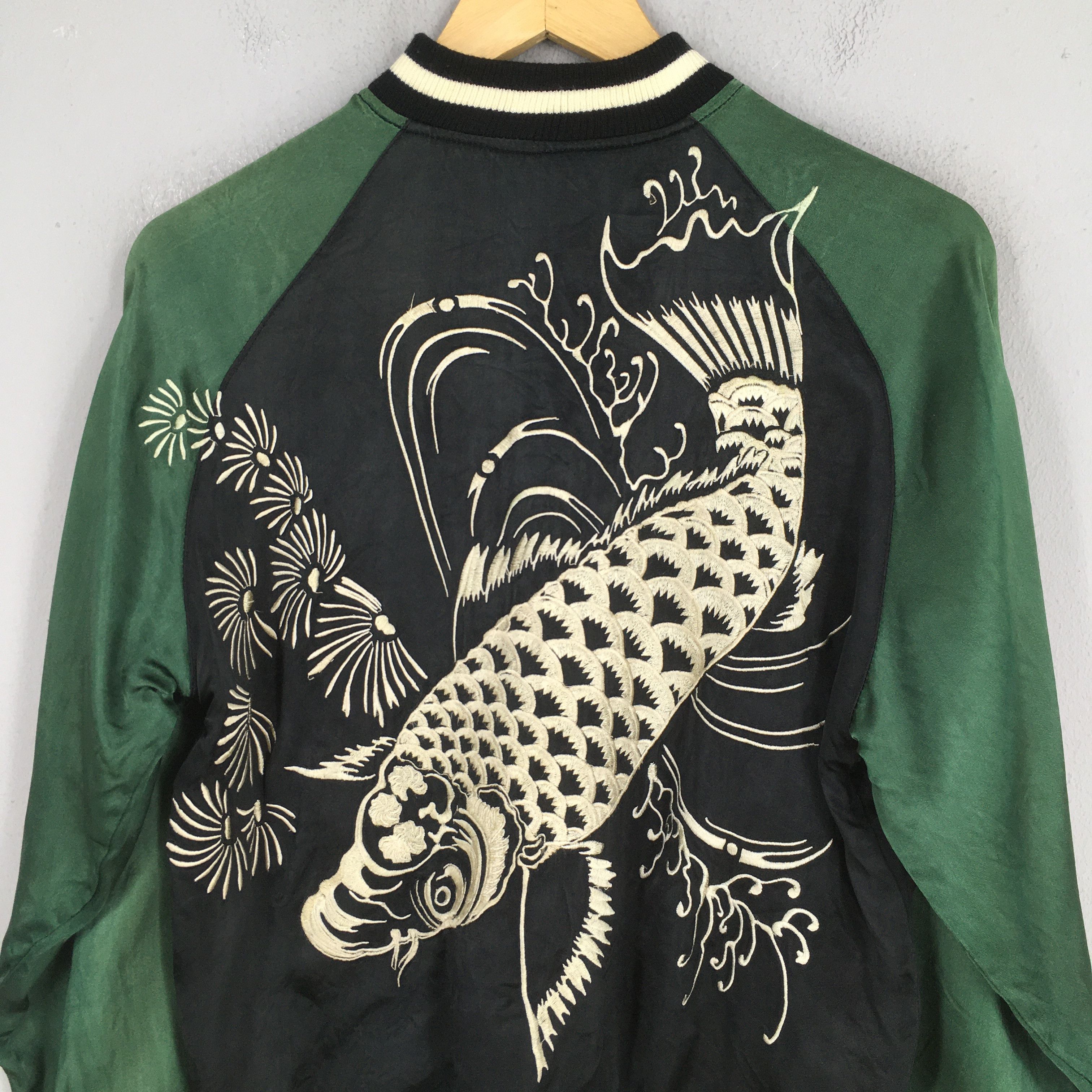 Japanese Brand Vintage Sukajan Japan Fish Koi Jacket Small Size US S / EU 44-46 / 1 - 6 Thumbnail