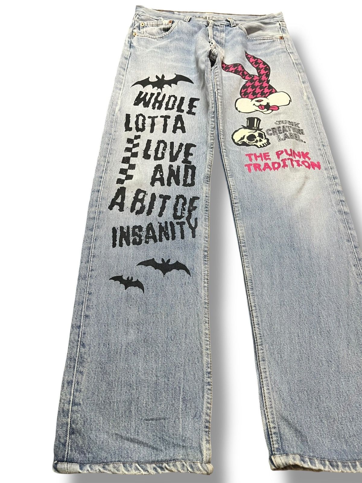 Levi's Vintage Clothing Vintage Levi’s 501 Looney Tunes Printed Denim Size US 31 - 3 Thumbnail