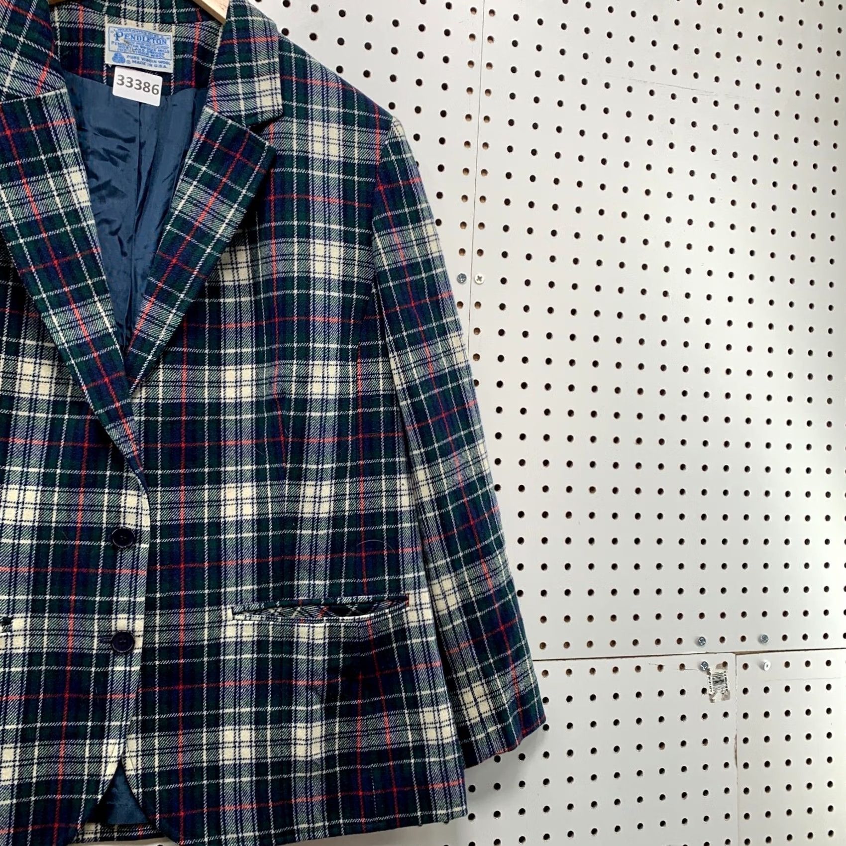 Pendleton VINTAGE Pendleton Blazer Shirt Wool Green USA 21x28 Sports Plaid Womens M Medium Size M / US 6-8 / IT 42-44 - 4 Thumbnail