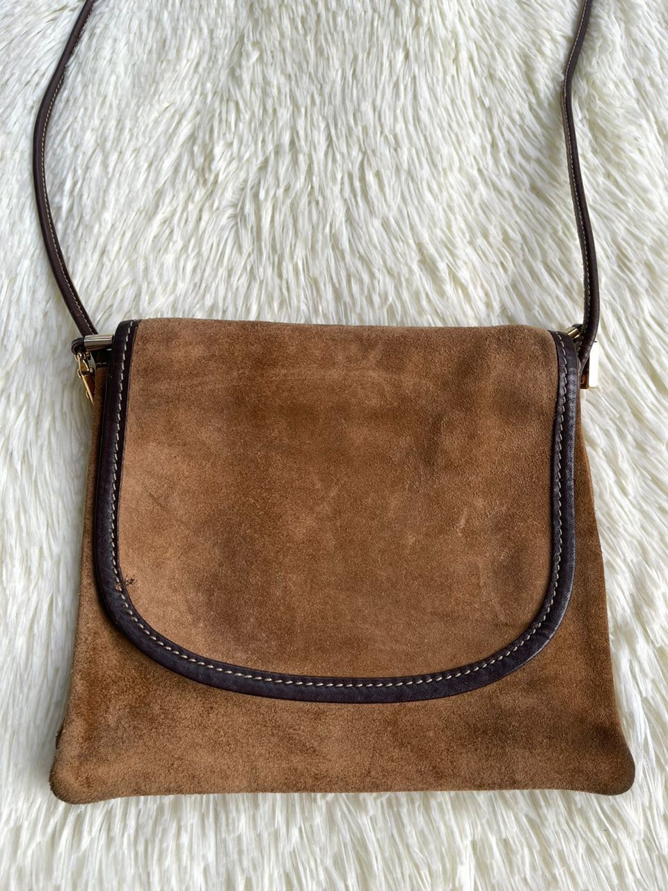 Loewe × Vintage Loewe Suede Leather Sling Bag Size ONE SIZE - 14 Thumbnail