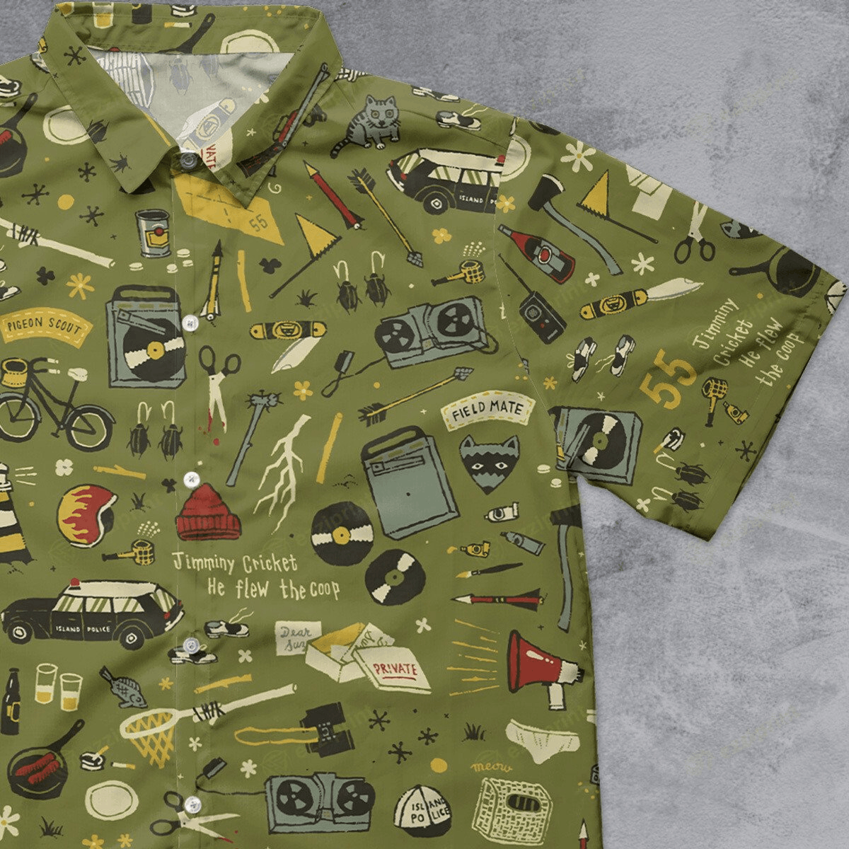 Designer × The Unbranded Brand Moonrise Kingdom Pattern Button Down Shirt Size US M / EU 48-50 / 2 - 1 Thumbnail
