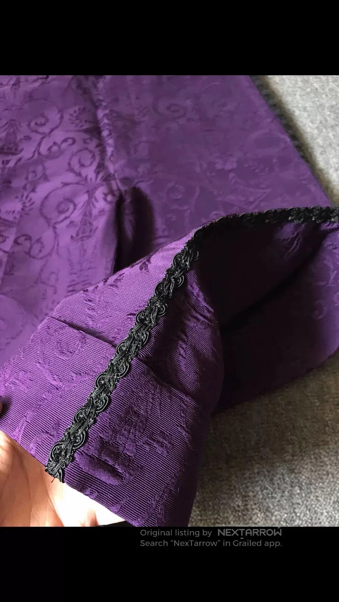 Gucci Gucci Purple Casual Pants with Embroidery. Size US 32 / EU 48 - 3 Thumbnail