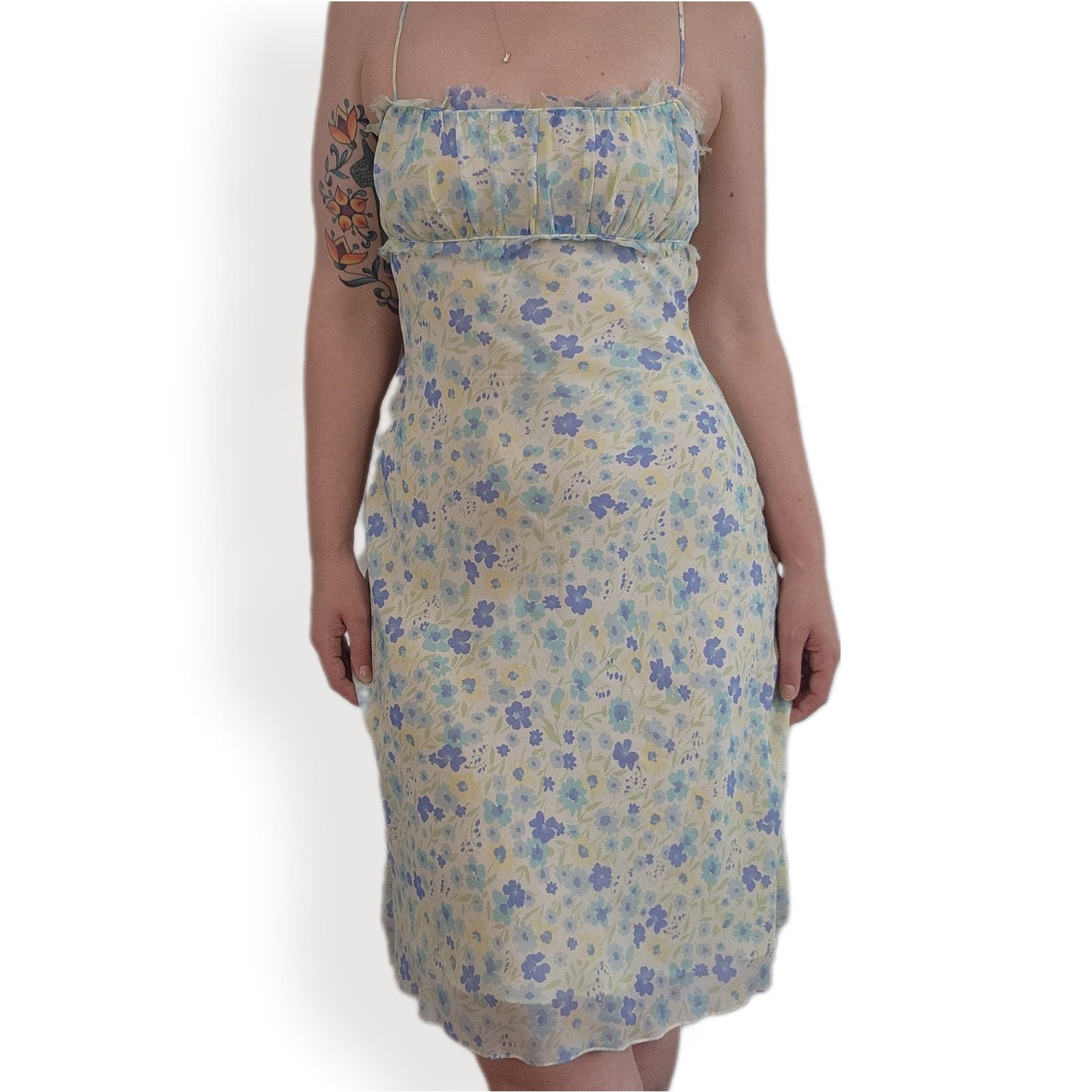 Express Express Silk Flower Babydoll Dress 3/4 Size S / US 4 / IT 40 - 1 Thumbnail