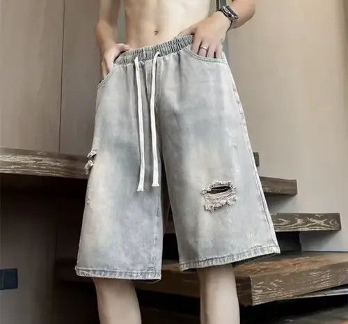 Jean Yoshiko x Erika Short Washed Distressed Denim Size US 26 / EU 42 - 2 Thumbnail