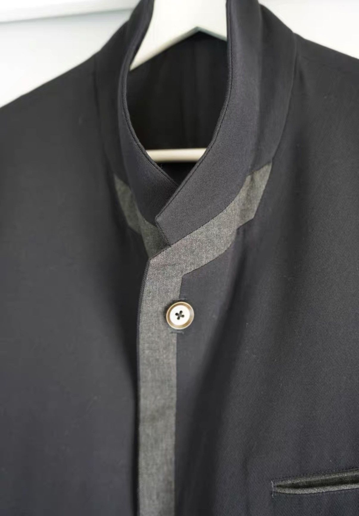 Yohji Yamamoto Yohji Yamamoto 01aw Mafia Cashmere Panel Blazer K4 Size US L / EU 52-54 / 3 - 3 Thumbnail