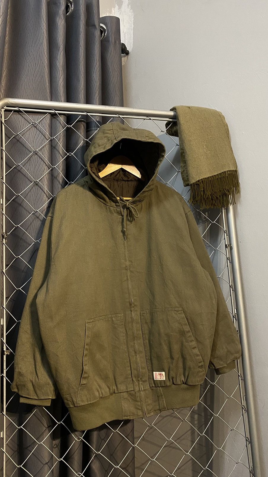 Japanese Brand × Vintage JAVA HOODIE ACTIVE JACKET HEAVY COATS LARGE Size US L / EU 52-54 / 3 - 1 Thumbnail