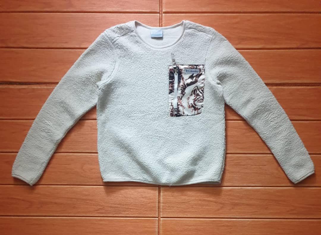 Columbia Columbia wolf pocket design fleece sweater jacket Size S / US 4 / IT 40 - 1 Thumbnail