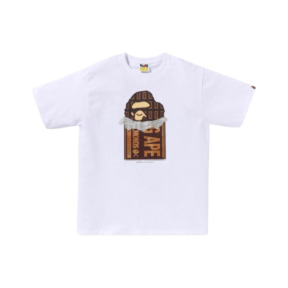 Bape A BATHING APE Chocolate Graphic T-Shirt Size XL Size US XL / EU 56 / 4 - 1 Thumbnail