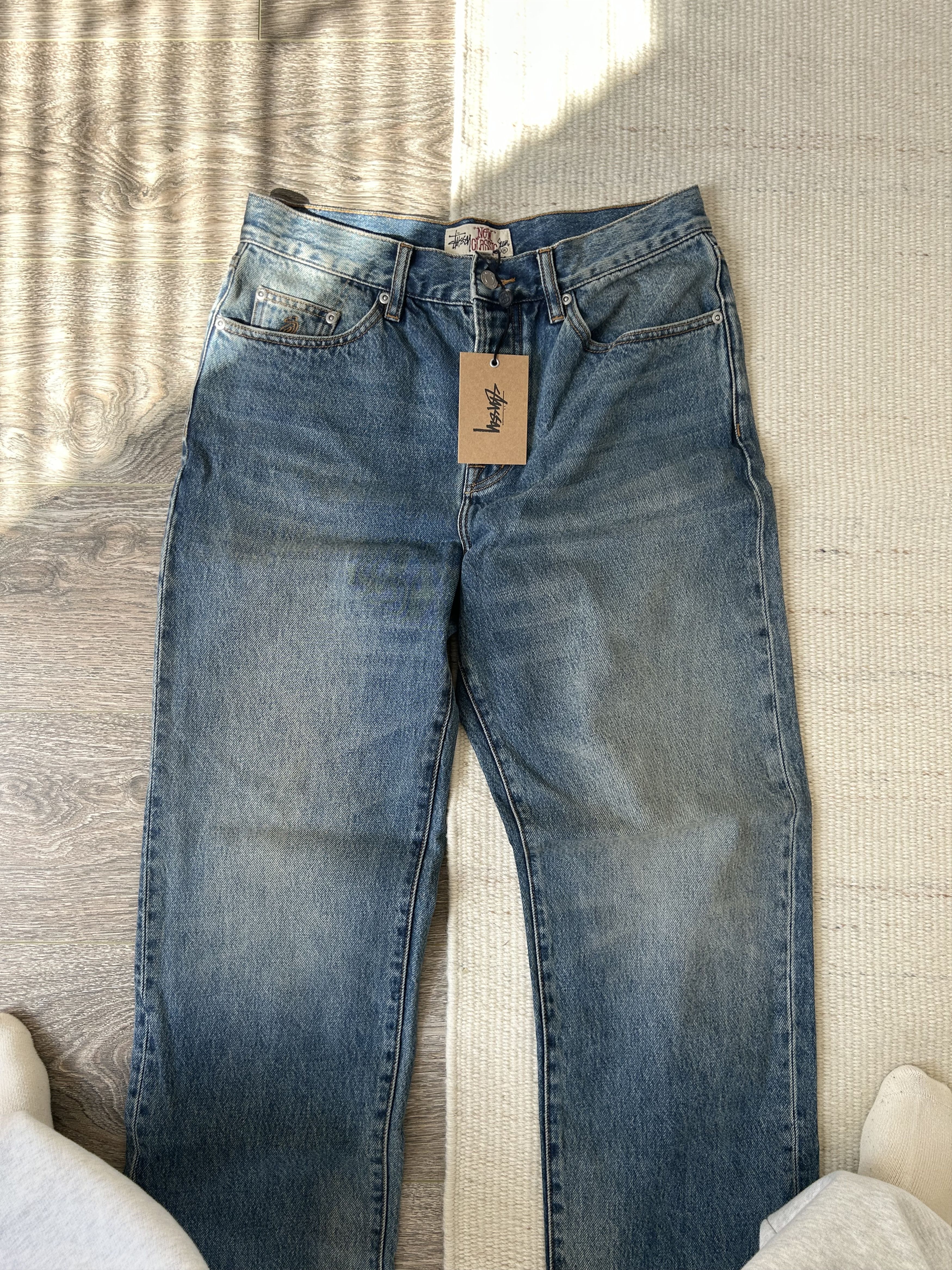 Stussy Stussy new classic jean denim - vintage mid wash Size US 30 / EU 46 - 11 Thumbnail