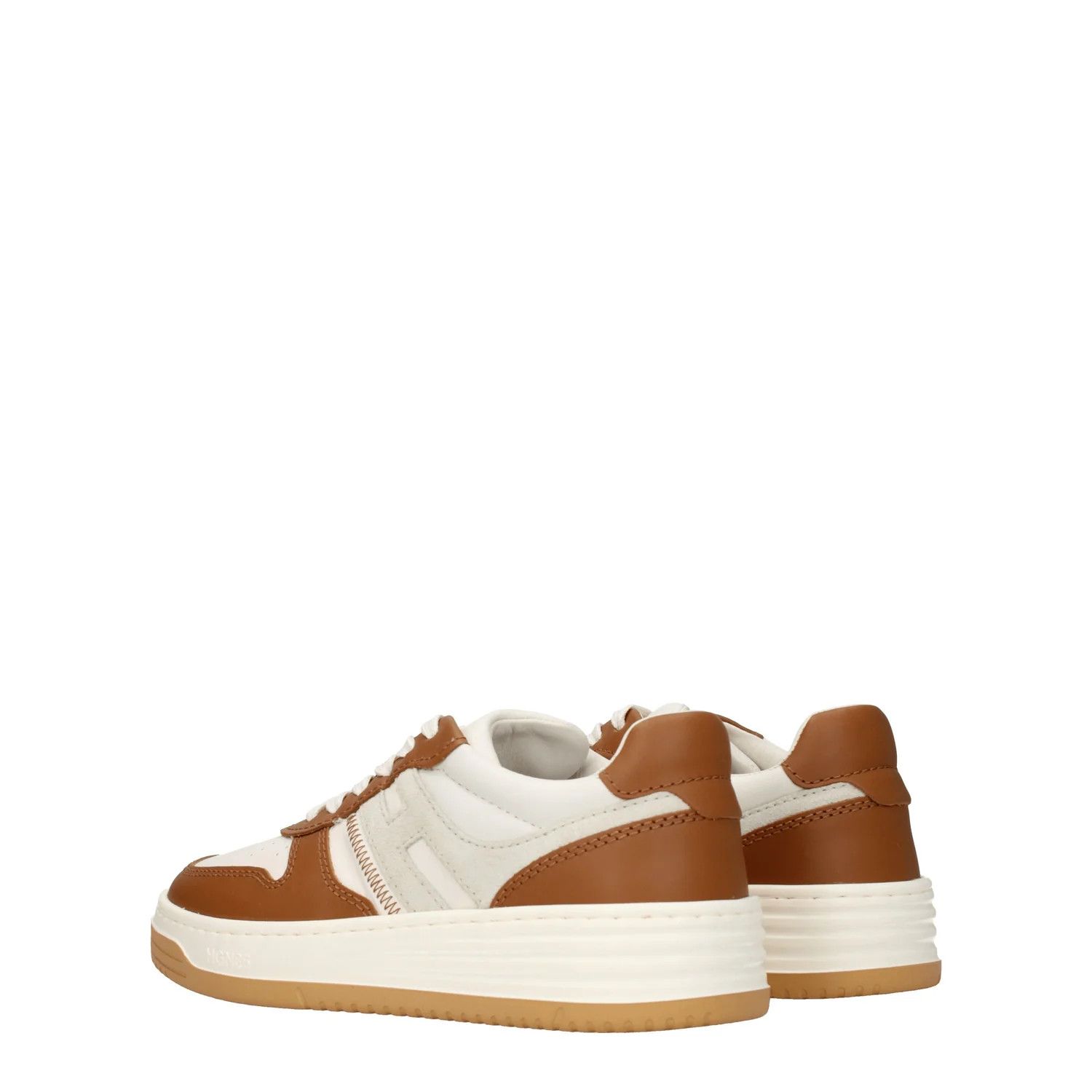 Hogan ob1o1e1124 Leather Sneakers in Beige Brown Size US 5.5 / IT 35.5 - 4 Thumbnail