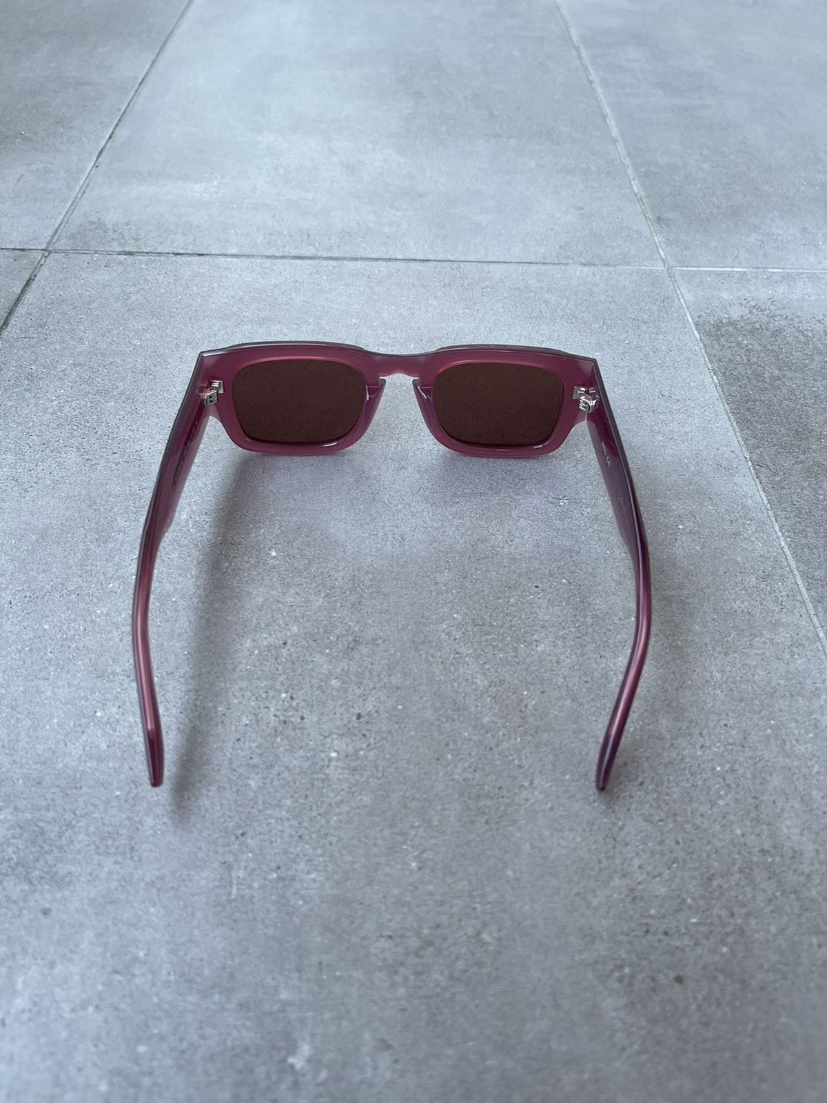 Alexander McQueen !DS! Alexander Mcqueen MQ0359S Tiny Violet Square Sunglasses Size ONE SIZE - 12 Thumbnail